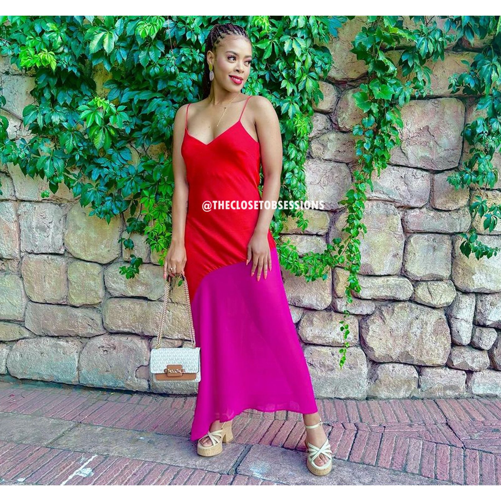 chiffon and lace midi dress Audrey & fabricCode:PH Halterneck Frill Bust Detail SIZE:Size 10 vacation evenings