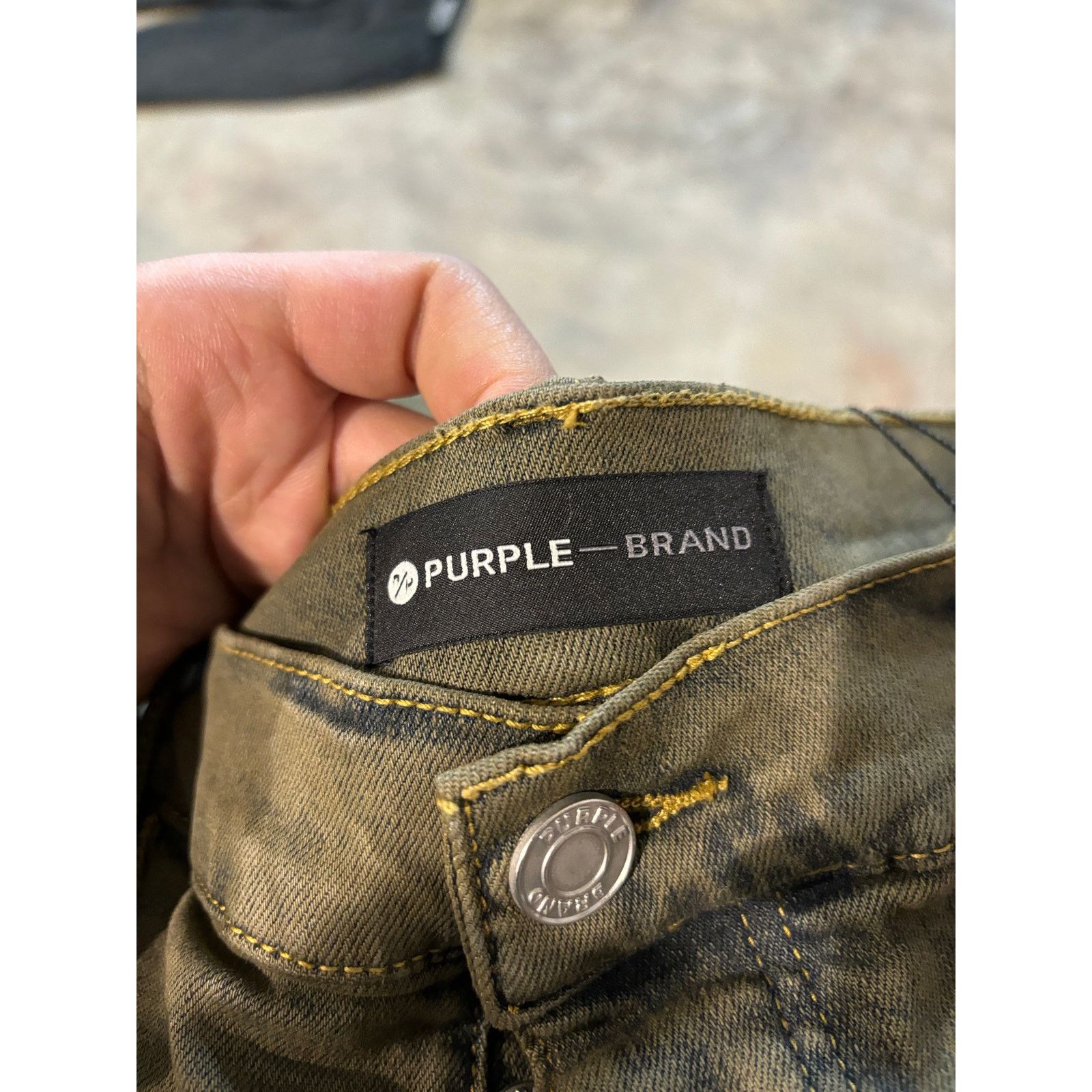 Purple Purple Jeans Blue Brown Used 38 Size US 38 / EU 54 - 3 Thumbnail
