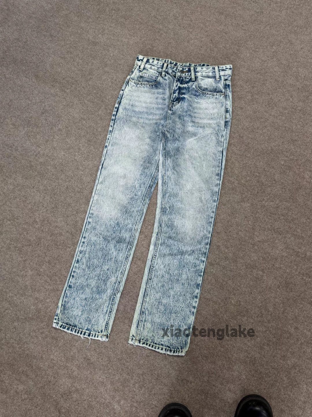 Jean Unisex washed faded cleanfit yuppie y2k bootcut jeans Size US 36 / EU 52 - 1 Thumbnail