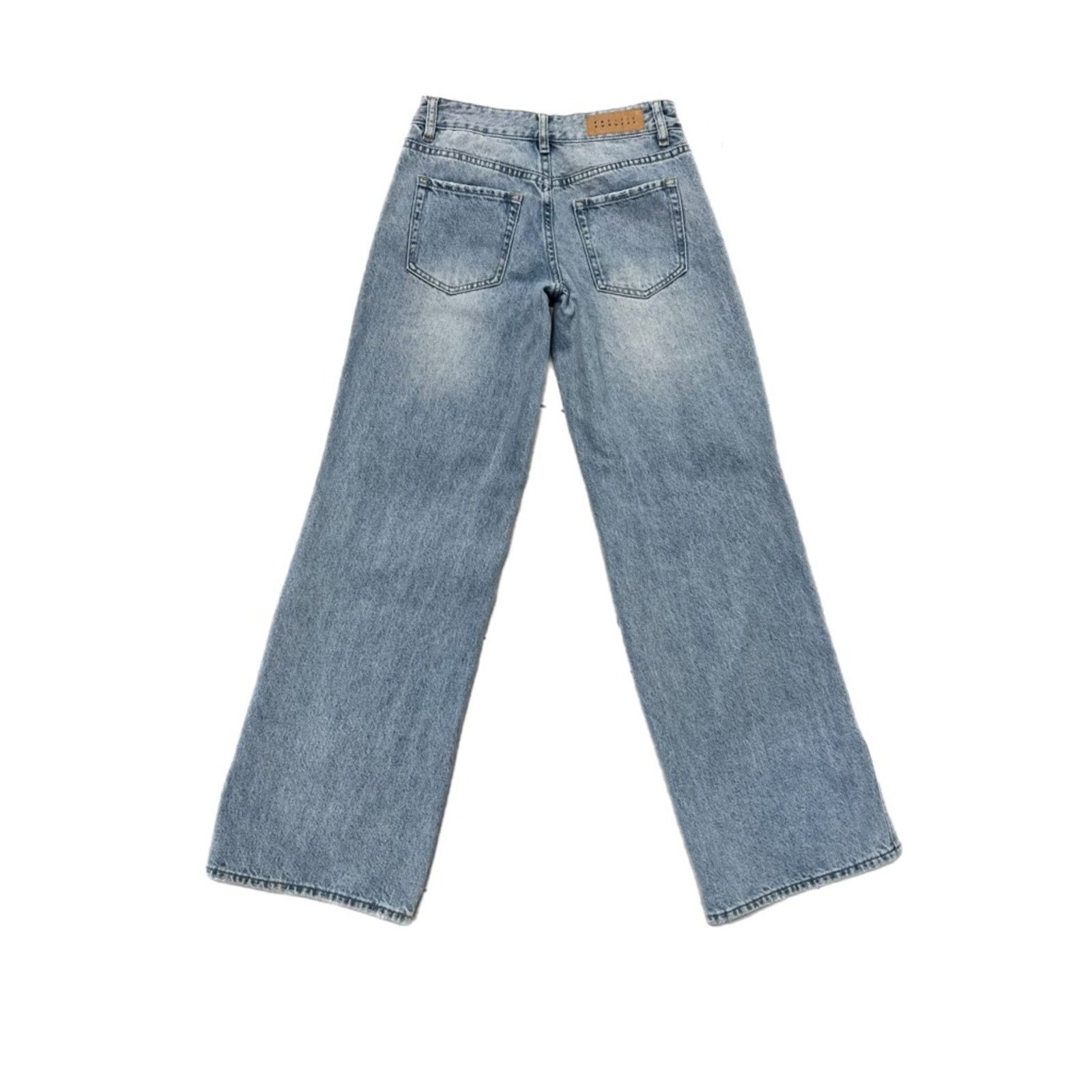 Pacsun PacSun Low Rise Baggy Distressed Light Blue Jeans Size 28" / US 6 / IT 42 - 2 Thumbnail