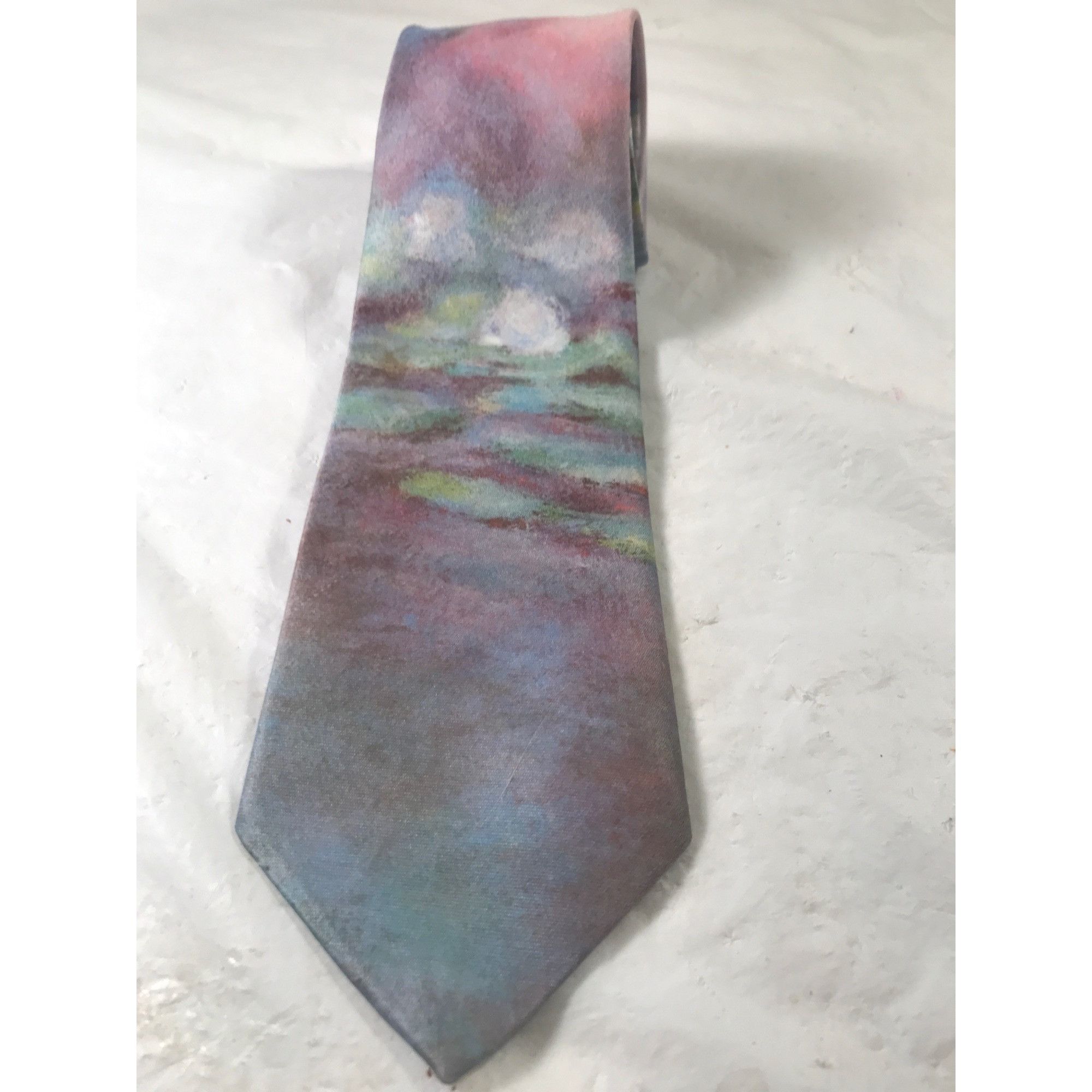 Ralph Marlin Original Ralph Marlin Vintage “Waterlilies 1987 Kneck Tie Size ONE SIZE - 7 Thumbnail