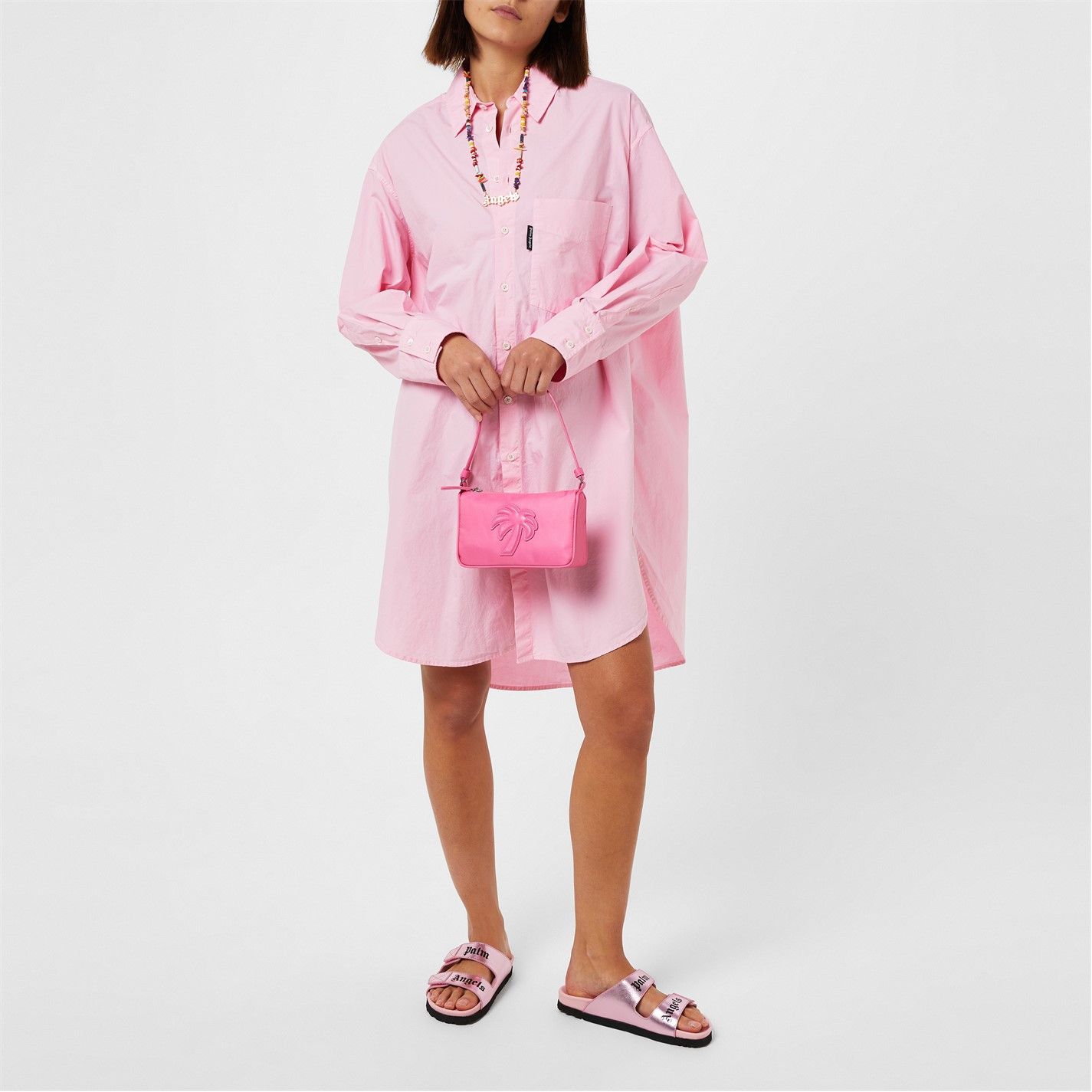 Palm Angels o1g2r1mq0325 Size: OS / Nylon Pouch Bag in Pink Size ONE SIZE - 5 Thumbnail