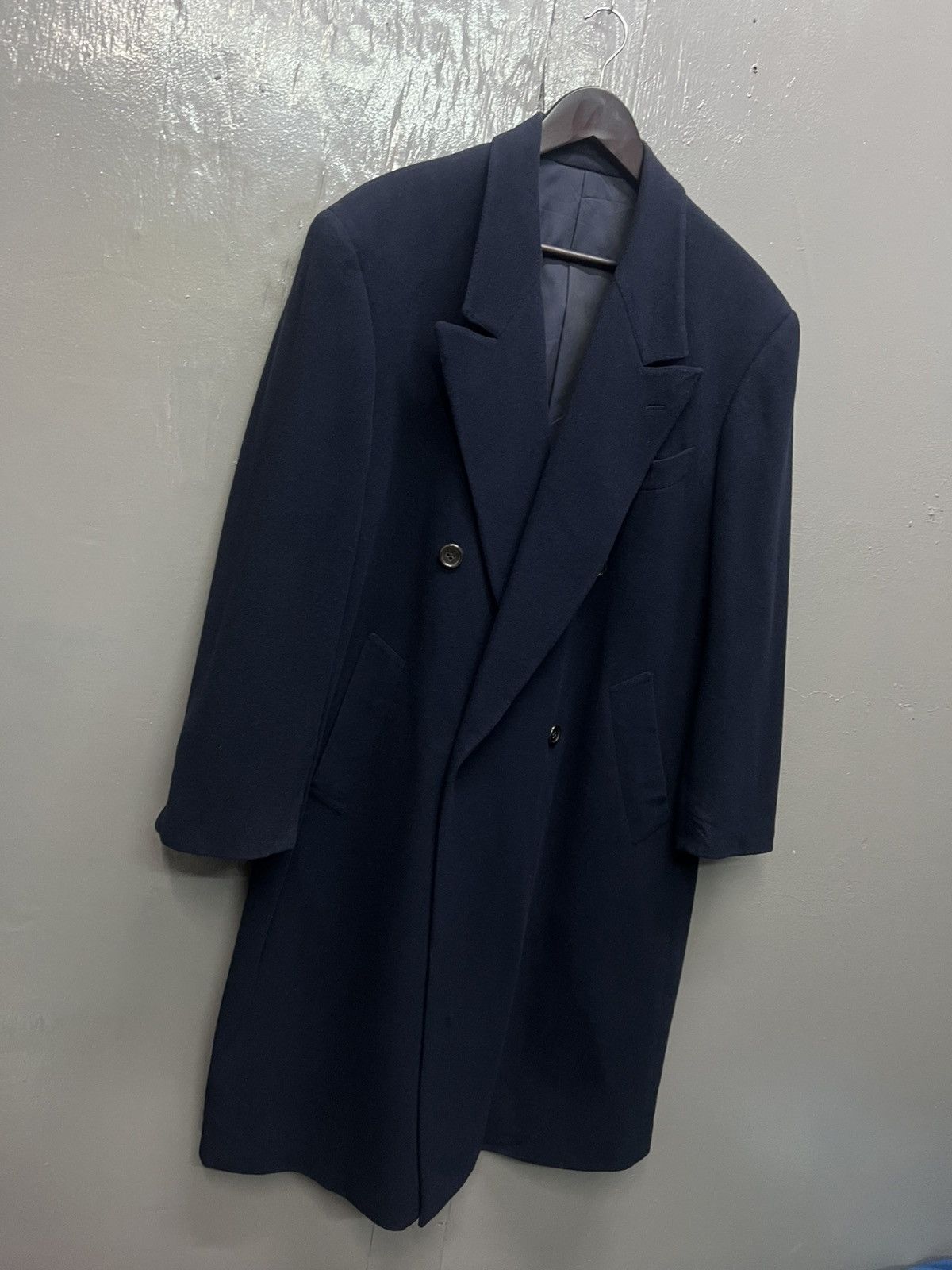 Lanvin Lanvin Paris Wool Long Coat Double Breast Size US XL / EU 56 / 4 - 4 Thumbnail