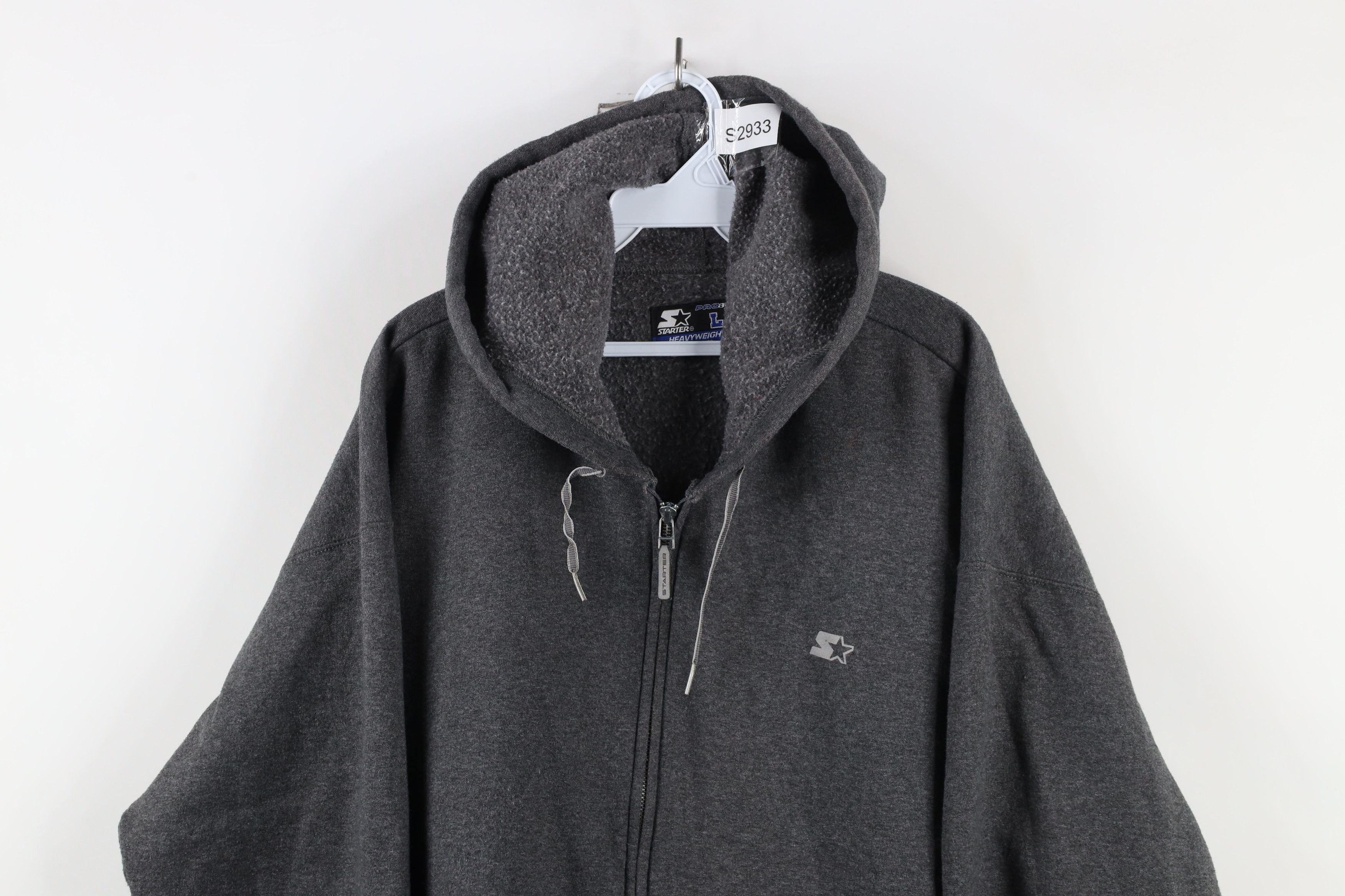 Starter × Vintage Vintage 90s Starter Reflective Heavyweight Full Zip Hoodie Size US L / EU 52-54 / 3 - 2 Thumbnail