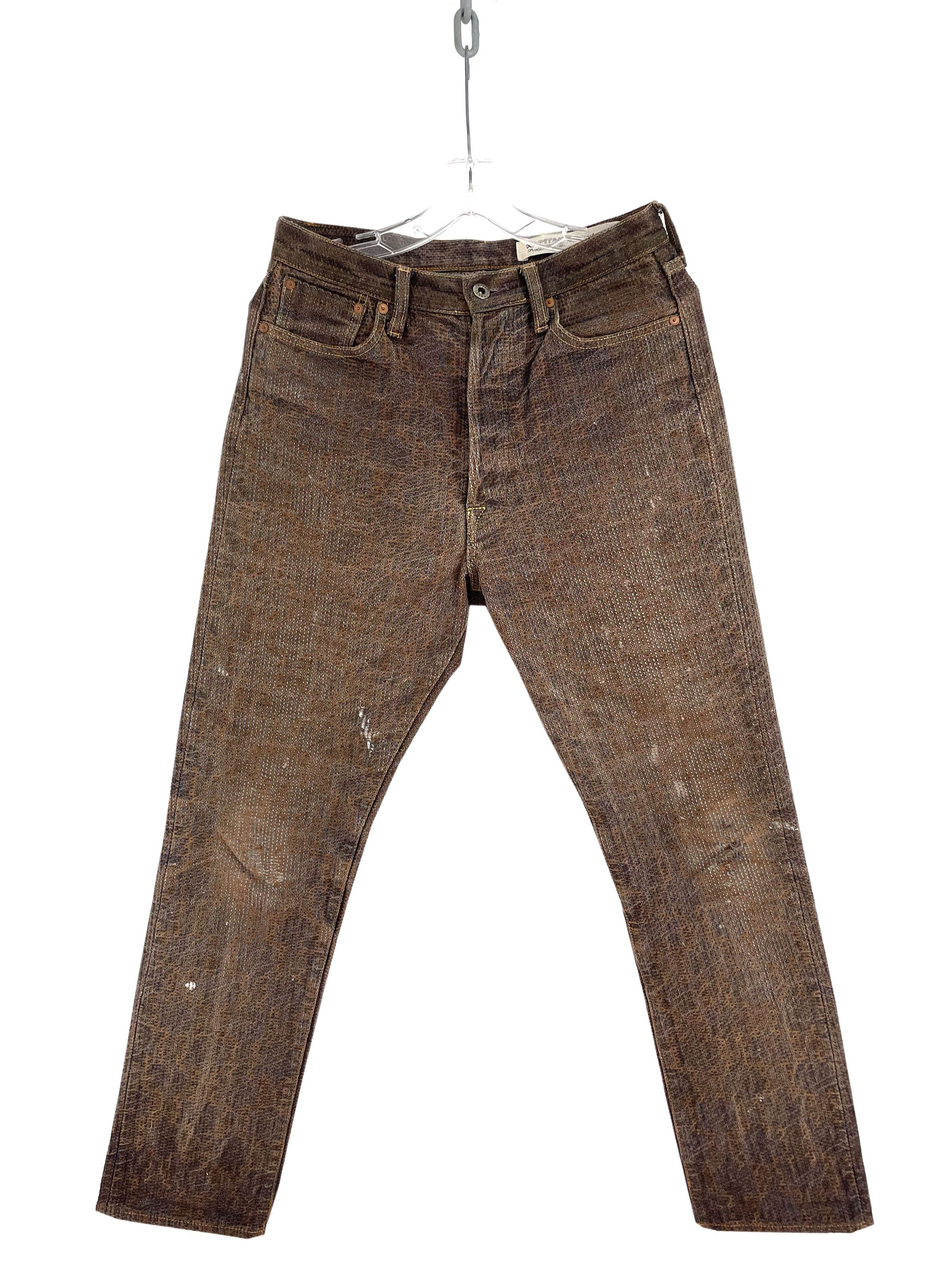 image of Kapital Century Denim in Red Brown, Men's (Size 30)