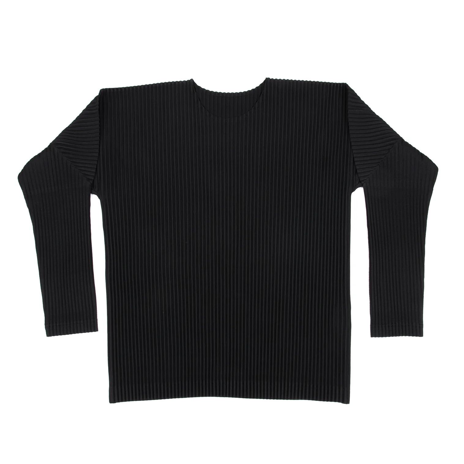 Issey Miyake Pleated Cutsew Top in Black Size 4 Size US XL / EU 56 / 4 - 1 Thumbnail