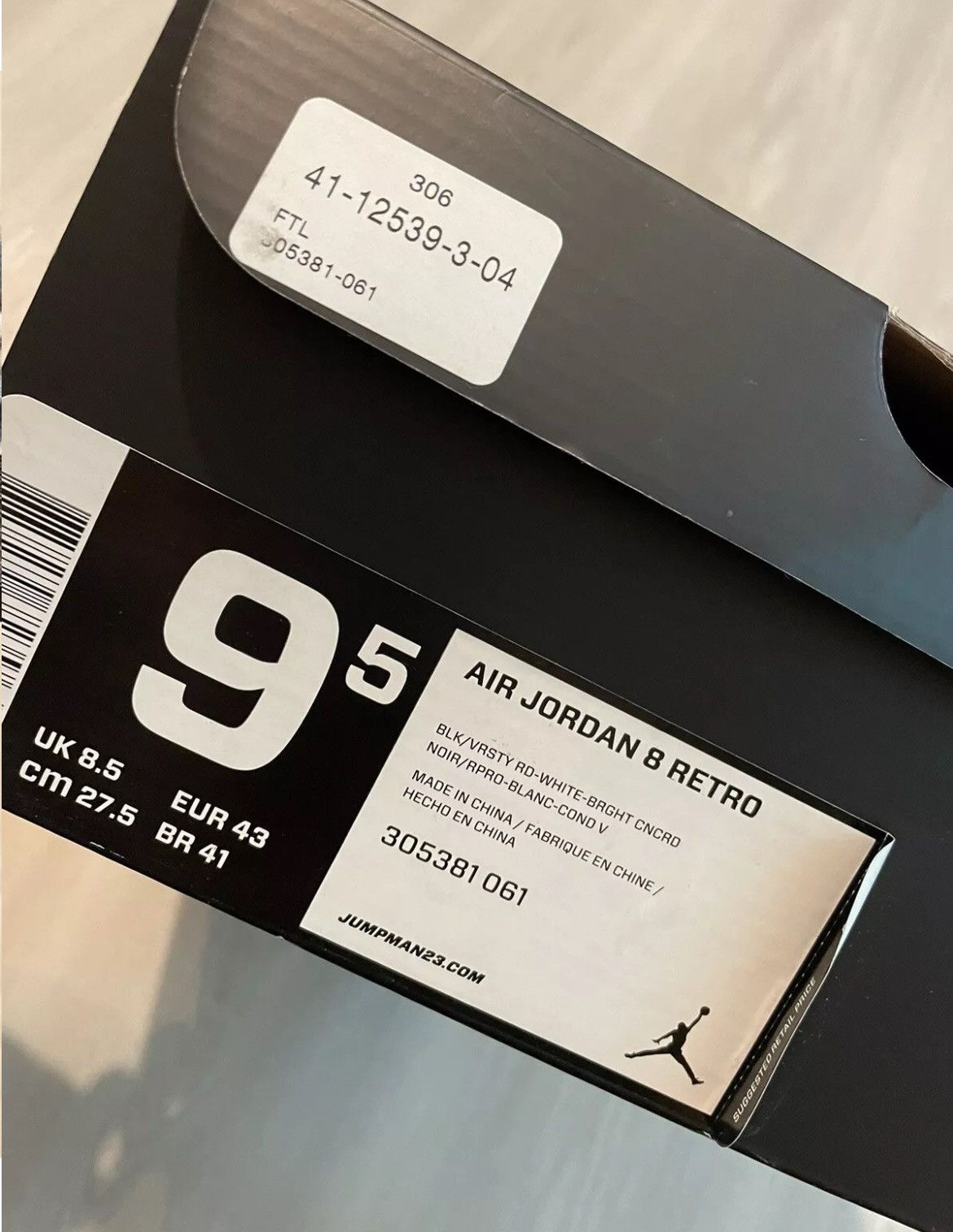 Jordan Brand × Nike Deadstock 2013 Jordan 8 Retro Playoff Sz 9.5 Size US 9.5 / EU 42-43 - 7 Thumbnail