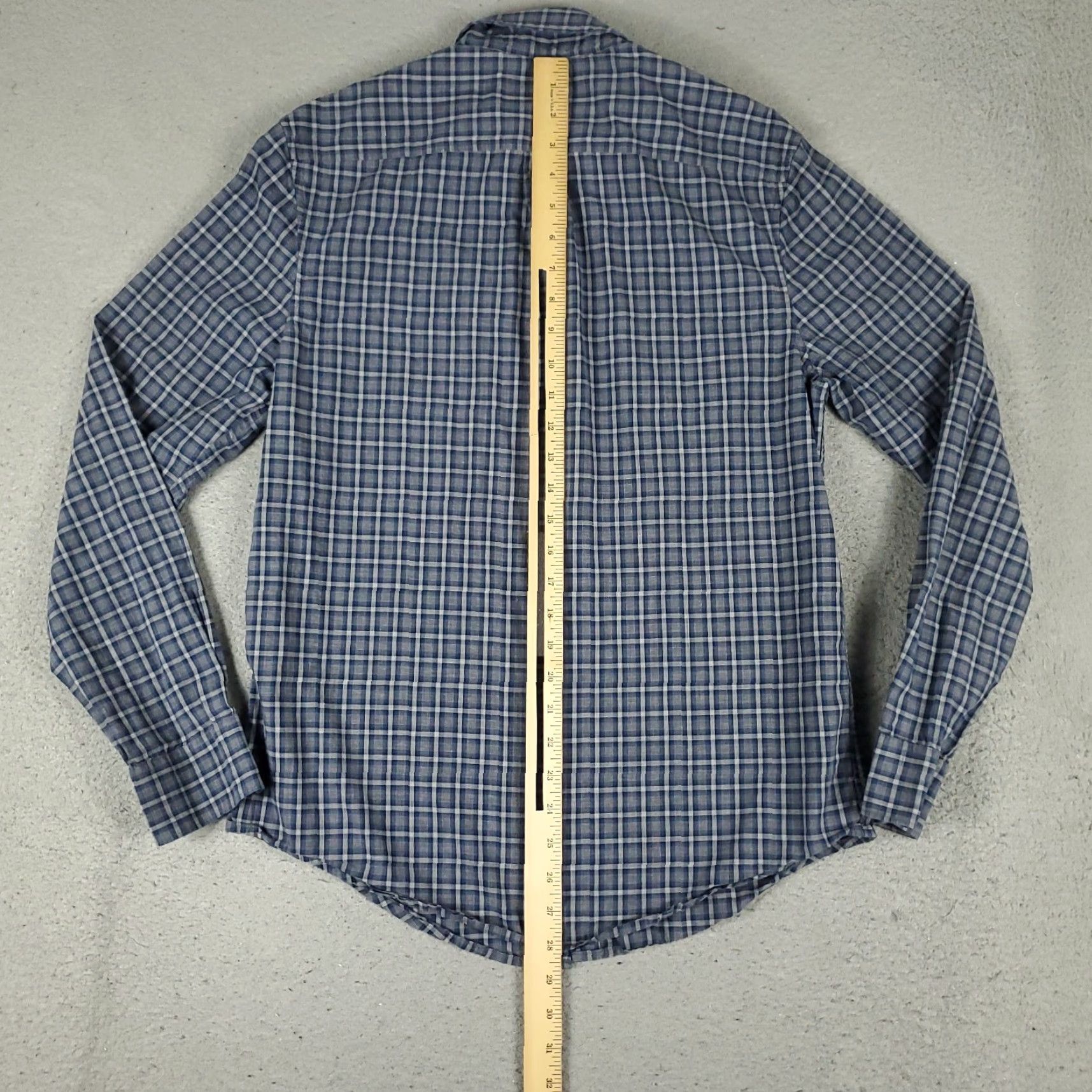 Original Penguin Original Penguin Shirt Mens Medium Blue Plaid Long Sleeve Button-Up Casual Size US M / EU 48-50 / 2 - 3 Thumbnail
