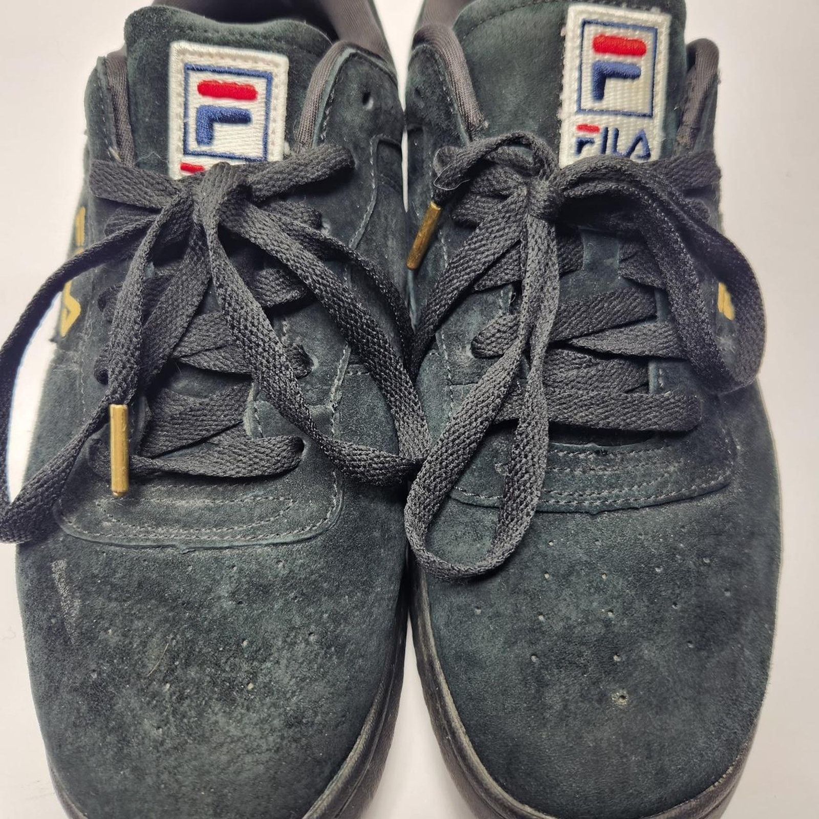 Fila Black Suede Fila Sneakers Size US 9.5 / EU 42-43 - 5 Thumbnail