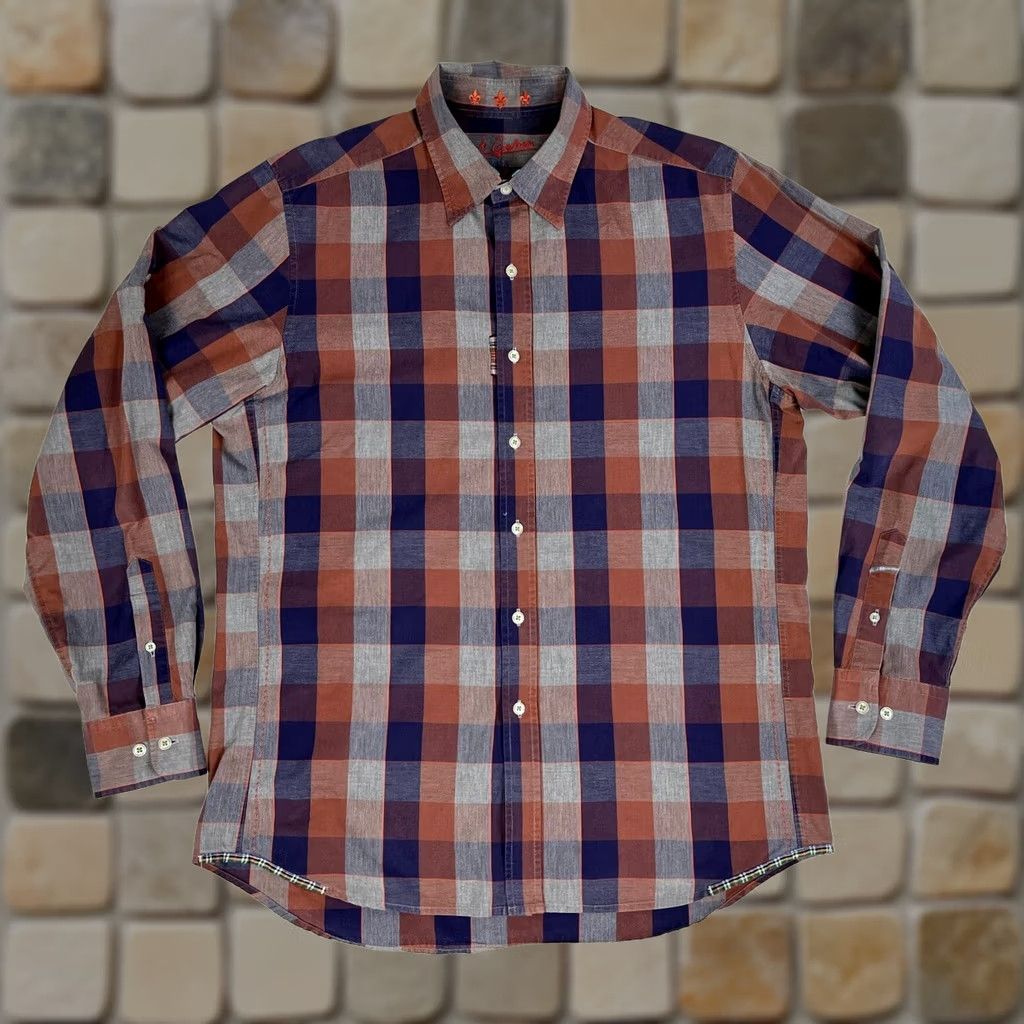 Robert Graham Robert Graham Jeans Men’s Button-Up Casual Shirt L Plaid 100% Cotton Multicolor Long Sleeve Roll-Up Sleeve Varsity Designer Size US L / EU 52-54 / 3 - 1 Thumbnail