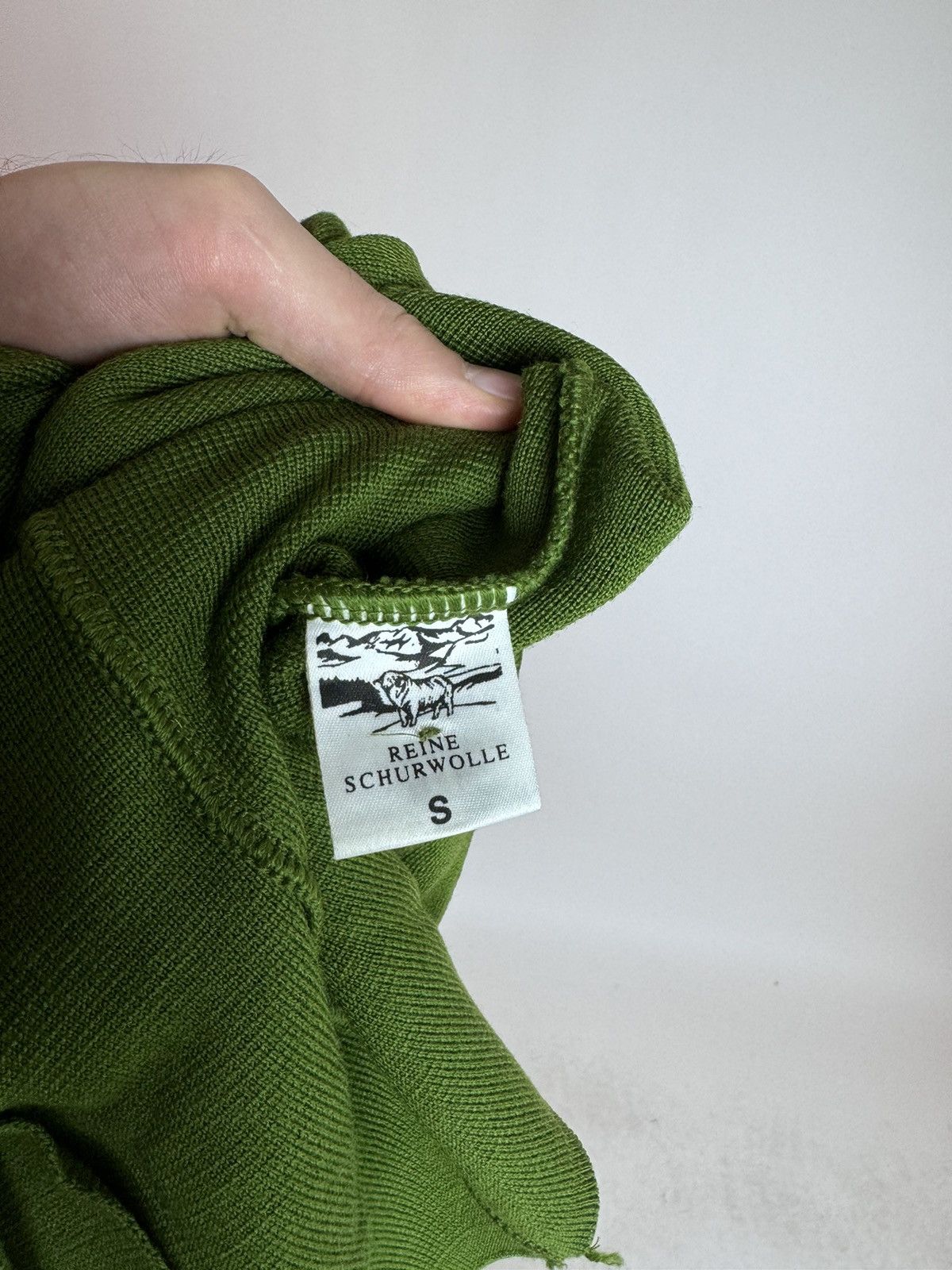 Designer Georg Maier Green wool cardigan Reine Schurwolle wool Size S / US 4 / IT 40 - 8 Thumbnail
