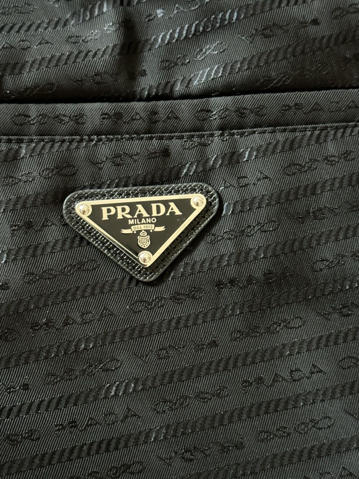 Prada Prada Black Monogram Re-nylon Pants Size US 34 / EU 50 - 4 Thumbnail