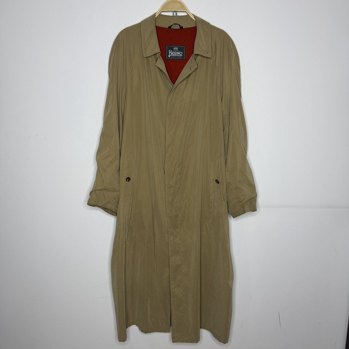 Herno HERNO Made in Italy Light Cotton Trench Coat Size US L / EU 52-54 / 3 - 1 Thumbnail