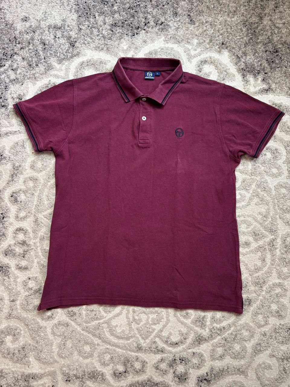 Sergio Tacchini Sergio Tacchini Burgundy Pique Polo Shirt - Tennis Core Size US L / EU 52-54 / 3 - 3 Thumbnail