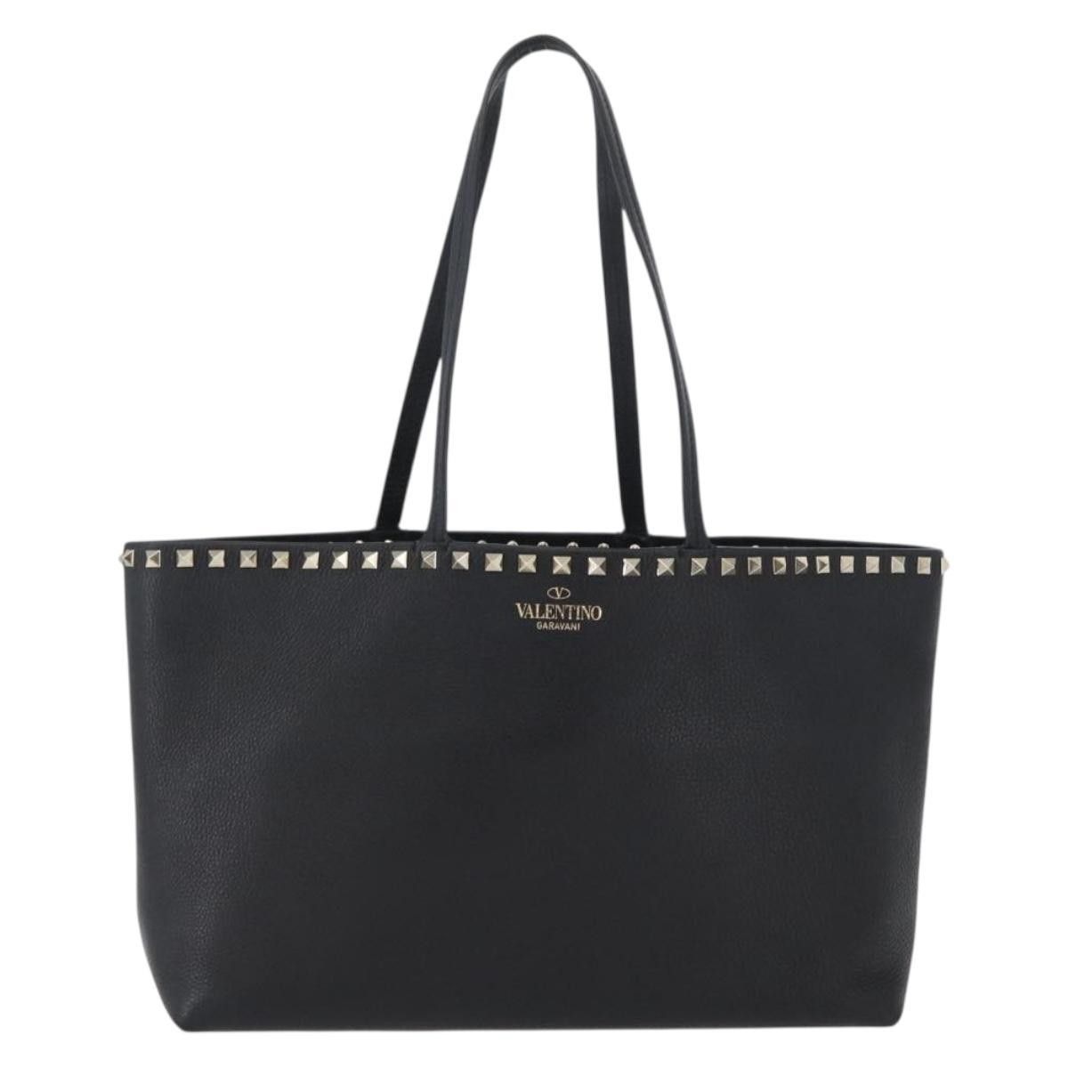 Valentino Valentino Garavani Rockstud Shopper Tote Leather Size ONE SIZE - 1 Thumbnail