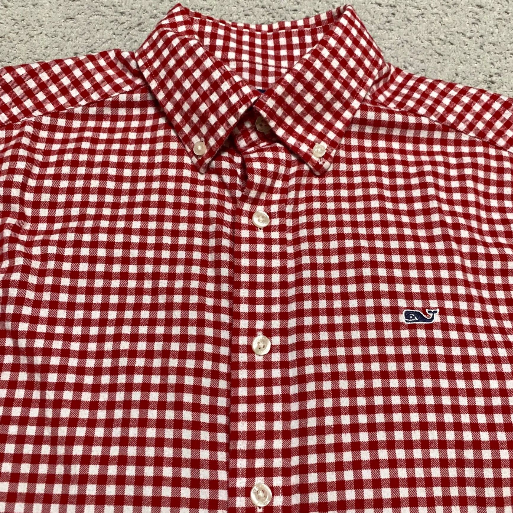 Vineyard Vines Vineyard Vines Mens Small Shirt Red Plaid Long Sleeve Button-Down Knit Slim Fit Size US S / EU 44-46 / 1 - 7 Thumbnail