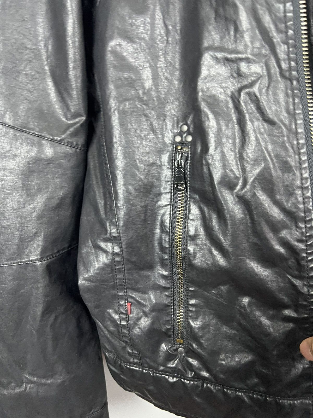 Strellson Strellson Swiss Cross mens motorcycle waxed cotton jacket Size US XL / EU 56 / 4 - 11 Thumbnail
