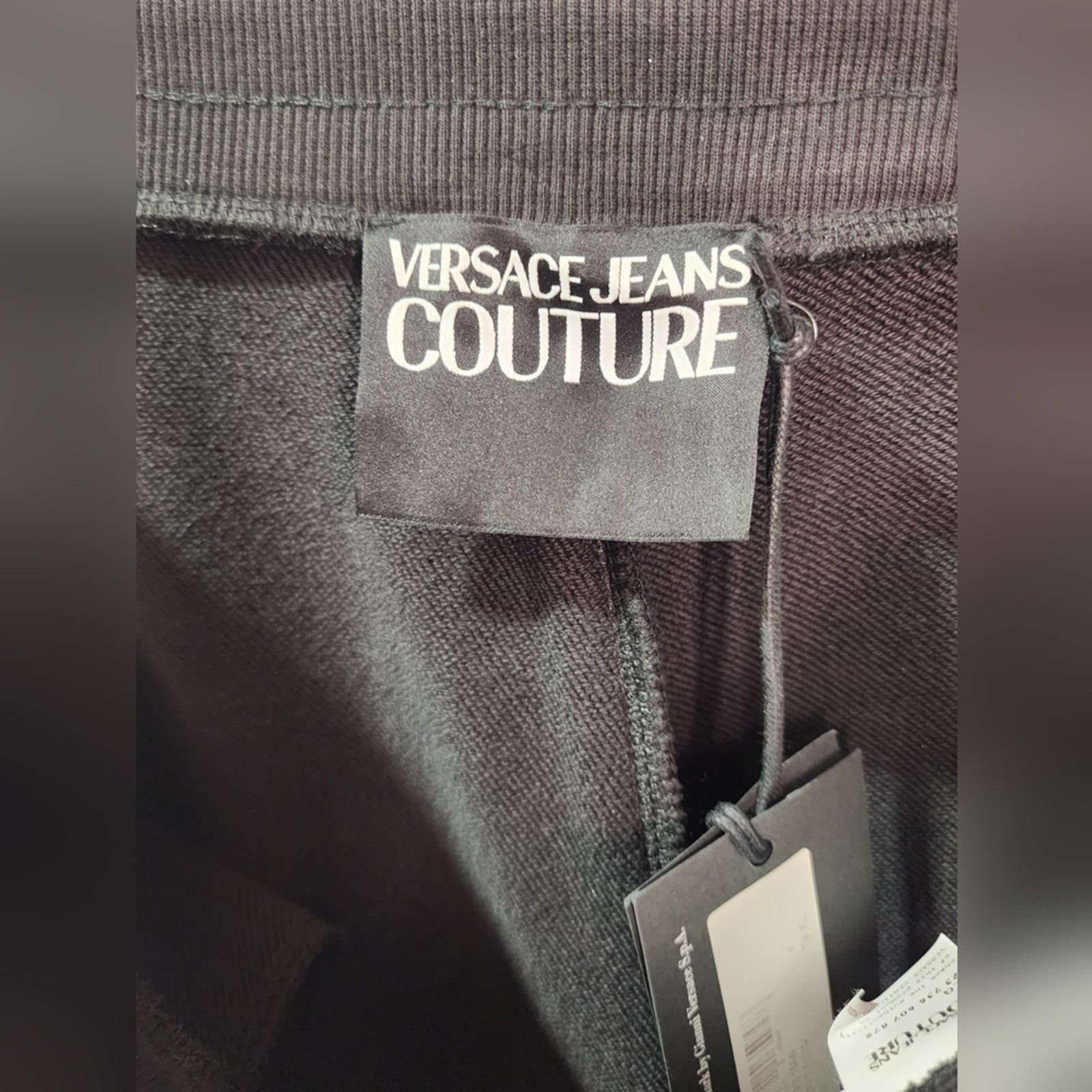 Versace Versace Black Track Pants with Gold Embroidery Logo New XL Size 34" / US 12 / IT 48 - 10 Thumbnail