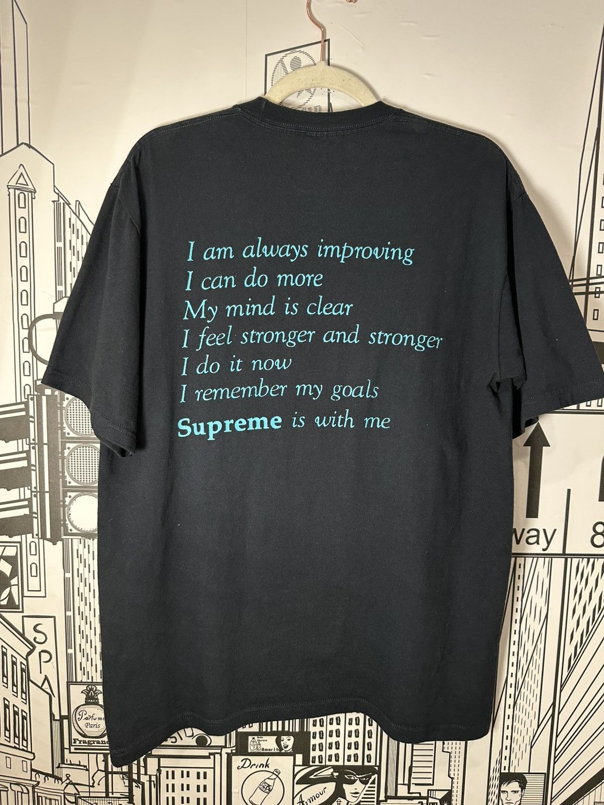 Supreme Supreme Stay Positive Tee Navy Medium Size US M / EU 48-50 / 2 - 1 Thumbnail