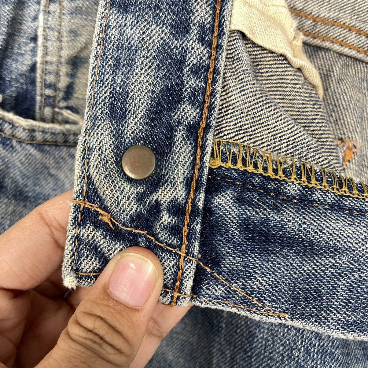 Japanese Brand Edwin 505 Faded Dirty / Faded Blue Selvedge Jeans W 30 Size US 30 / EU 46 - 15 Thumbnail