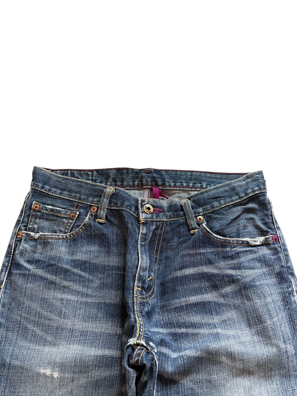 Levi's Vintage 90s Levis 507 Faded Wash Distressed Flare Jeans Size US 31 - 4 Thumbnail