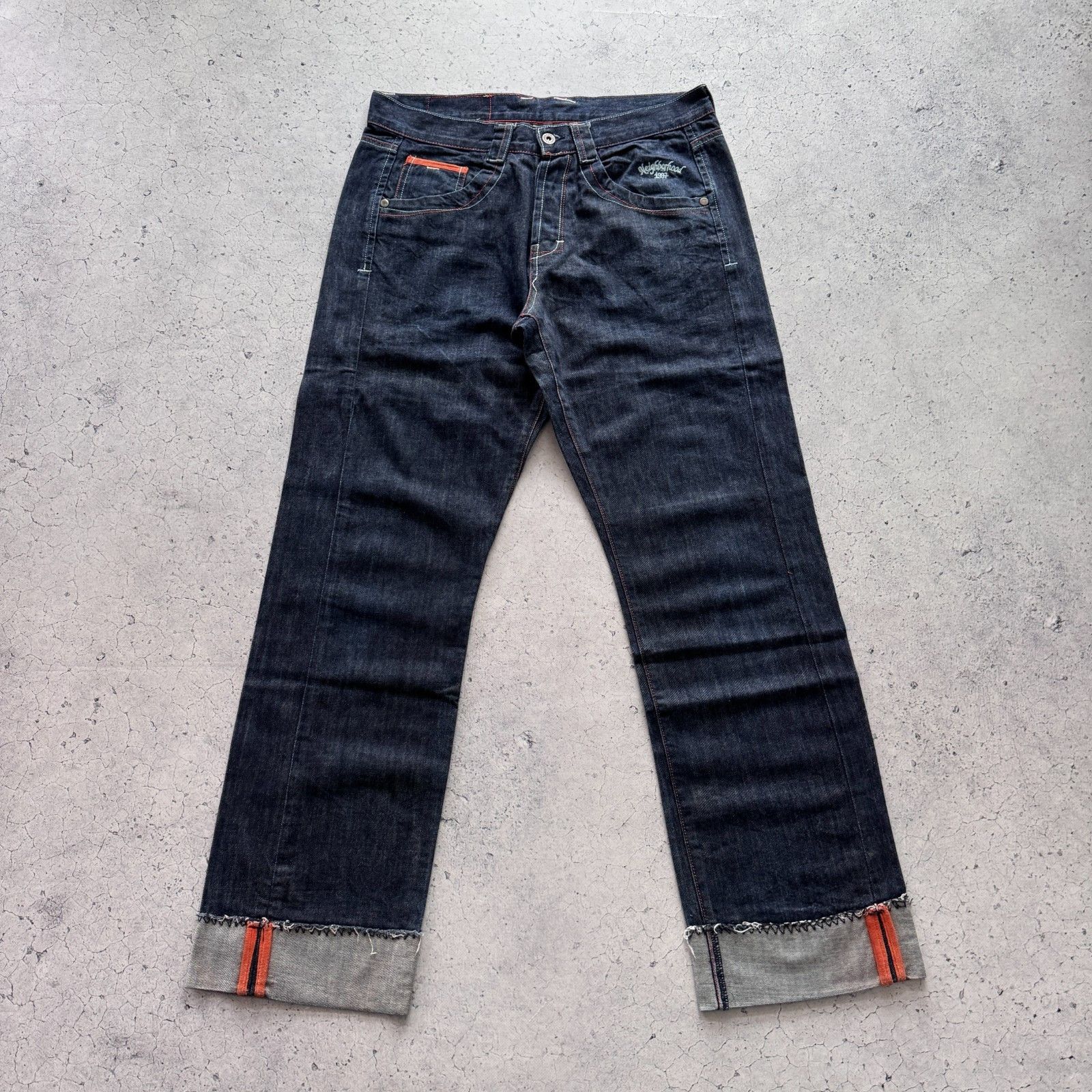 Neighborhood Neighborhood Selvedge Japan Denim Baggy Jeans Mens 34 Size Size US 34 / EU 50 - 13 Thumbnail