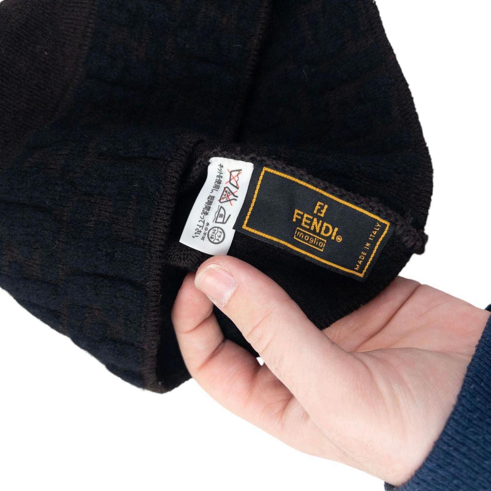 Fendi Vintage Fendi Monogram Wool Beanie Hat Size ONE SIZE - 5 Thumbnail
