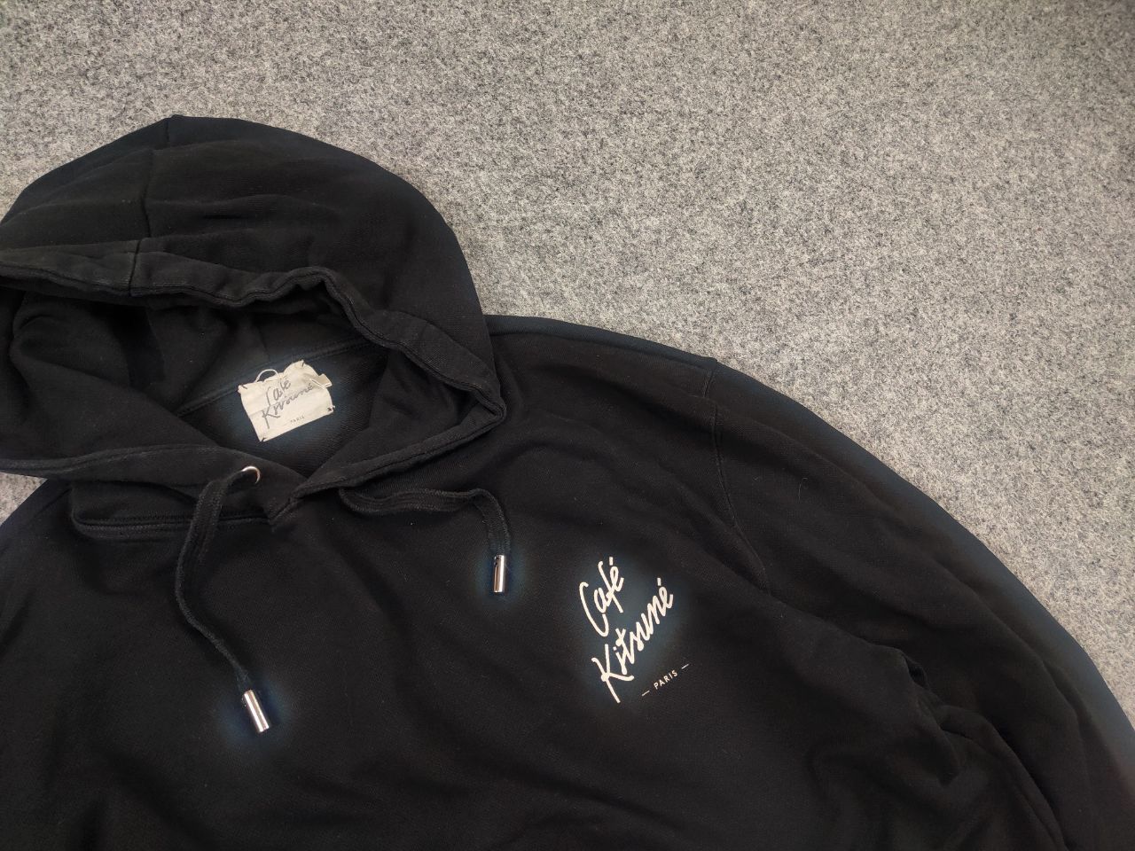 Maison Kitsune Maison Kitsune cafe Paris Black Logo Comfort Hoodie Size US L / EU 52-54 / 3 - 7 Thumbnail
