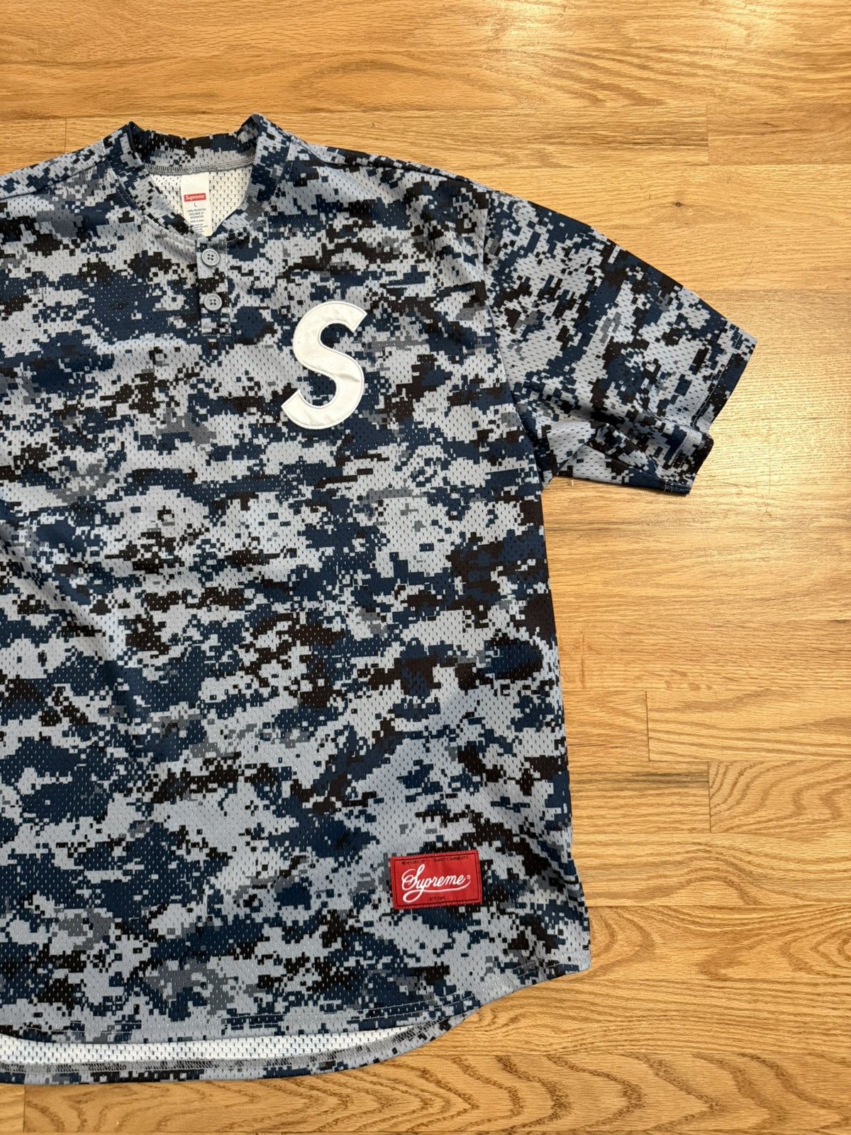 Supreme Supreme S Logo Baseball Henley (SS25) Digi Camo Size US L / EU 52-54 / 3 - 2 Thumbnail