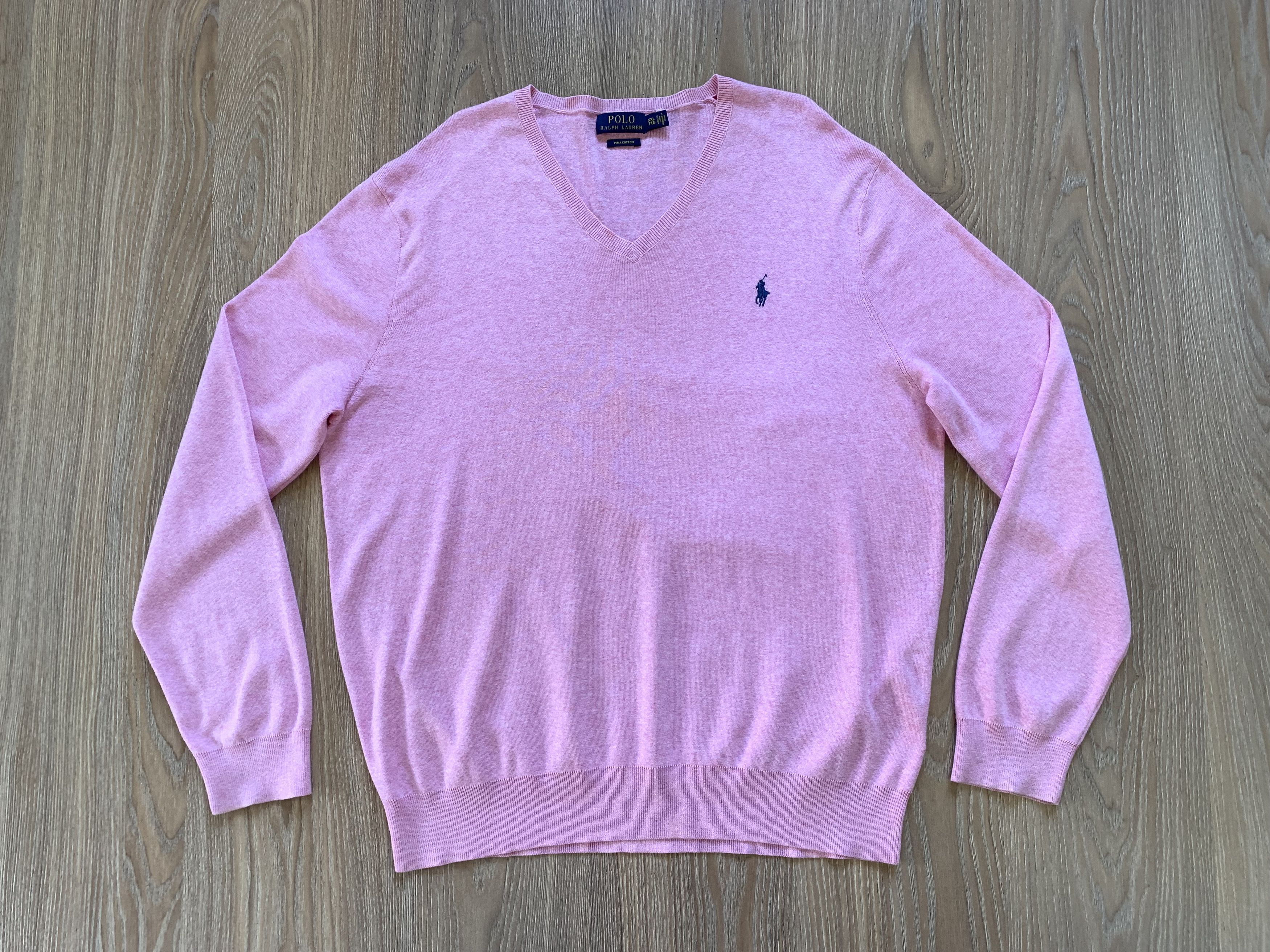 Polo Ralph Lauren × Vintage Polo Ralph Lauren Pima Cotton Vintage Pullover Size US XXL / EU 58 / 5 - 2 Thumbnail