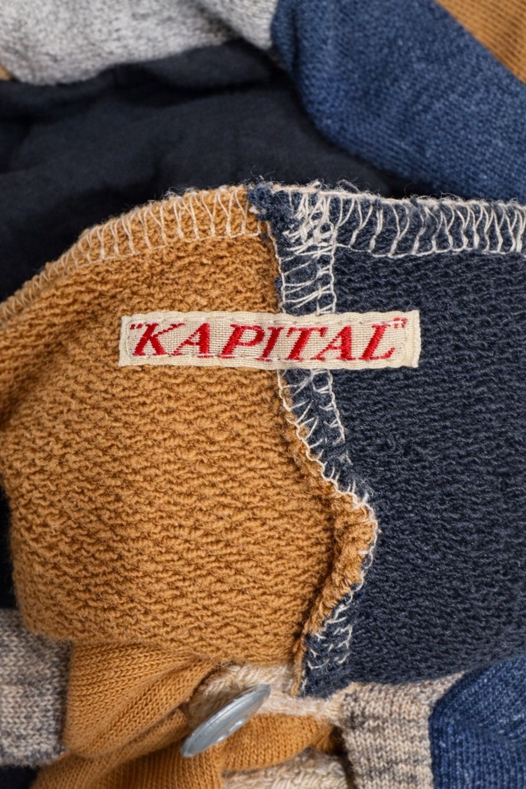 Kapital Kapital Patchwork Colorblock Hoodie (Archive 2000s) Size US XL / EU 56 / 4 - 3 Thumbnail