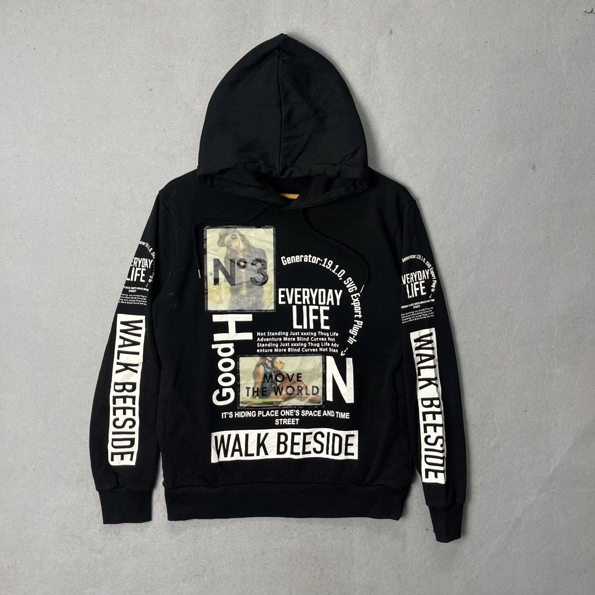In the Attic Graphic Pullover Hoodie “Walk Beeside’’