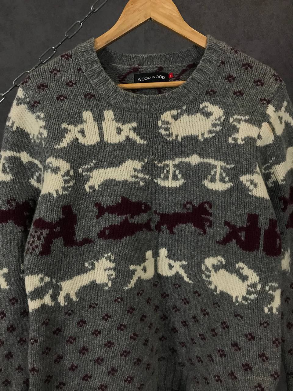 Wood Wood Wood Wood designer wool art sweater Size US S / EU 44-46 / 1 - 3 Thumbnail