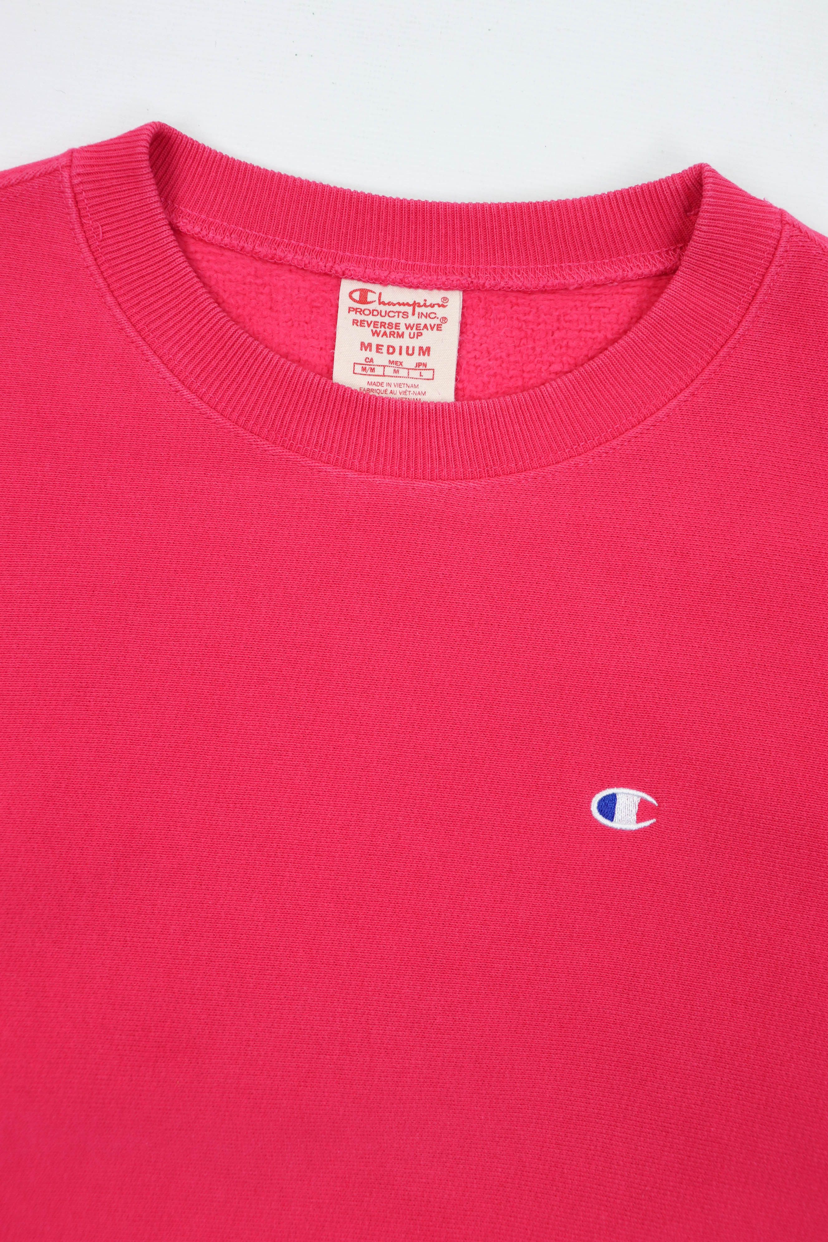 Champion Champion Reverse Weave Warm Up Pink Crewneck Sweatshirt Size M / US 6-8 / IT 42-44 - 7 Thumbnail