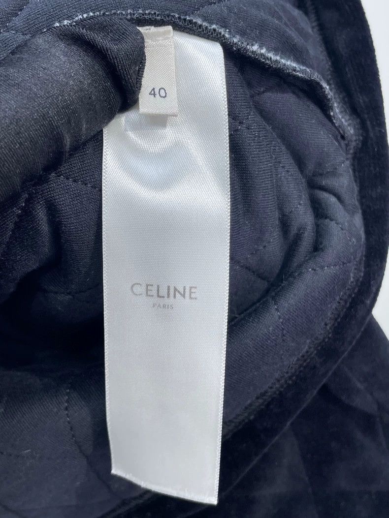 Celine Celine Black Velvet Quilted Jacket Size US L / EU 52-54 / 3 - 5 Thumbnail