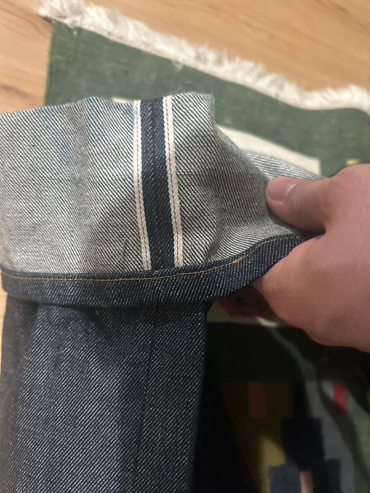 Brain Dead brain dead wide leg raw selvedge denim jeans Size US 36 / EU 52 - 6 Thumbnail