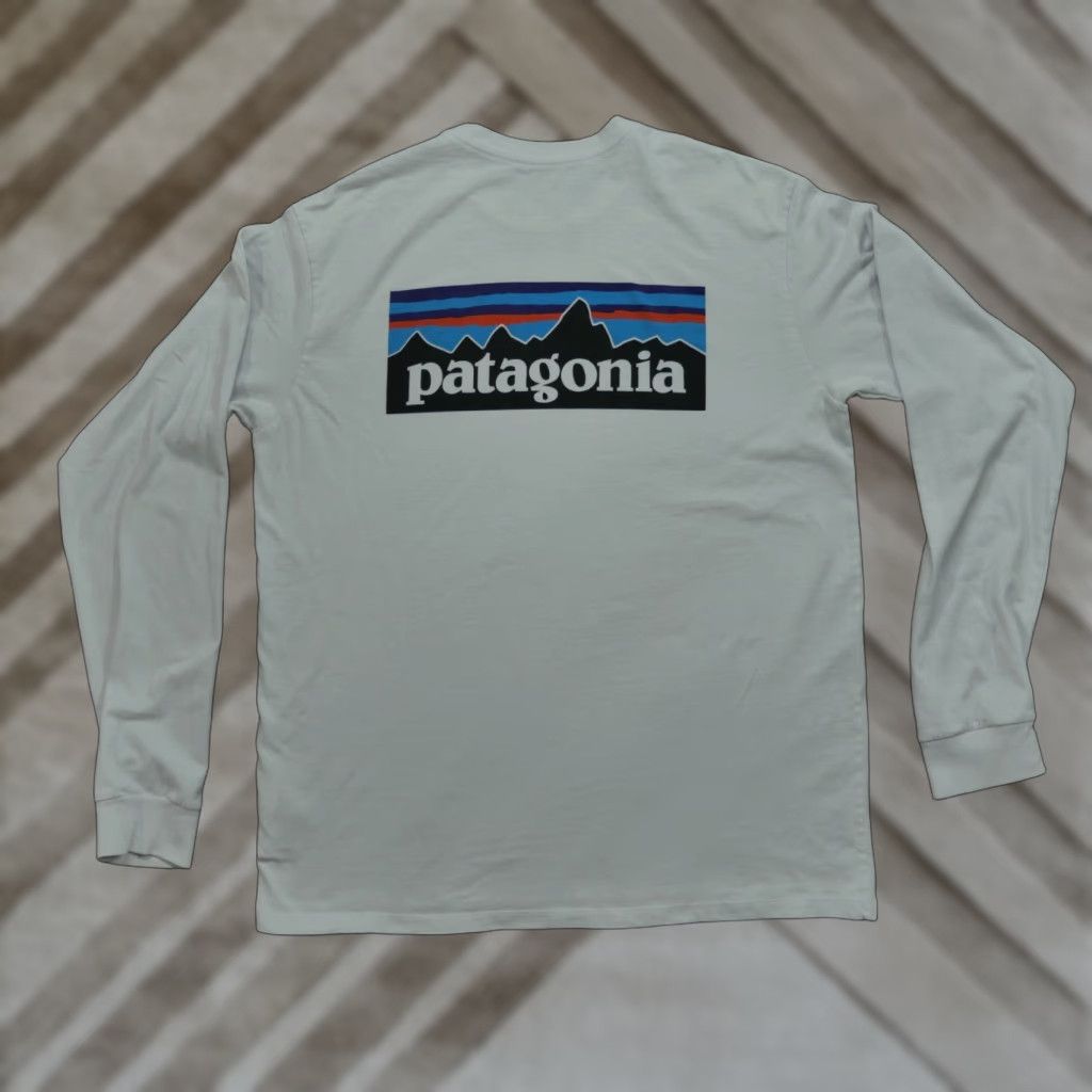 Patagonia Patagonia T Shirt Adult Small White Logo Spell Out Long Sleeve Mens Size US S / EU 44-46 / 1 - 1 Thumbnail