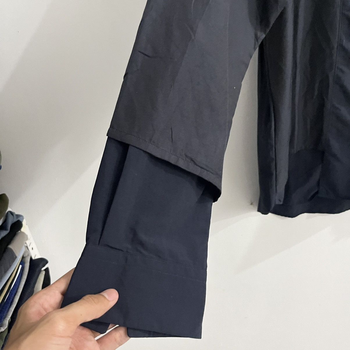 Issey Miyake En Route - Layered Ls Button Up Shirt Size US L / EU 52-54 / 3 - 4 Thumbnail