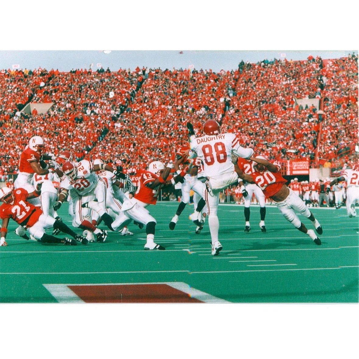Russell Athletic Rare 90s Game Worn Oklahoma Sooners Tim Daughtry #88 Footbal Size US XL / EU 56 / 4 - 7 Thumbnail