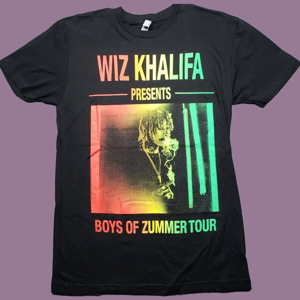 Next Level Next Level T-Shirt Mens S Black Wiz Khalifa Boys Of Zummer Tour Cotton Graphic Print Crew Neck Short Sleeve Size US S / EU 44-46 / 1 - 1 Thumbnail