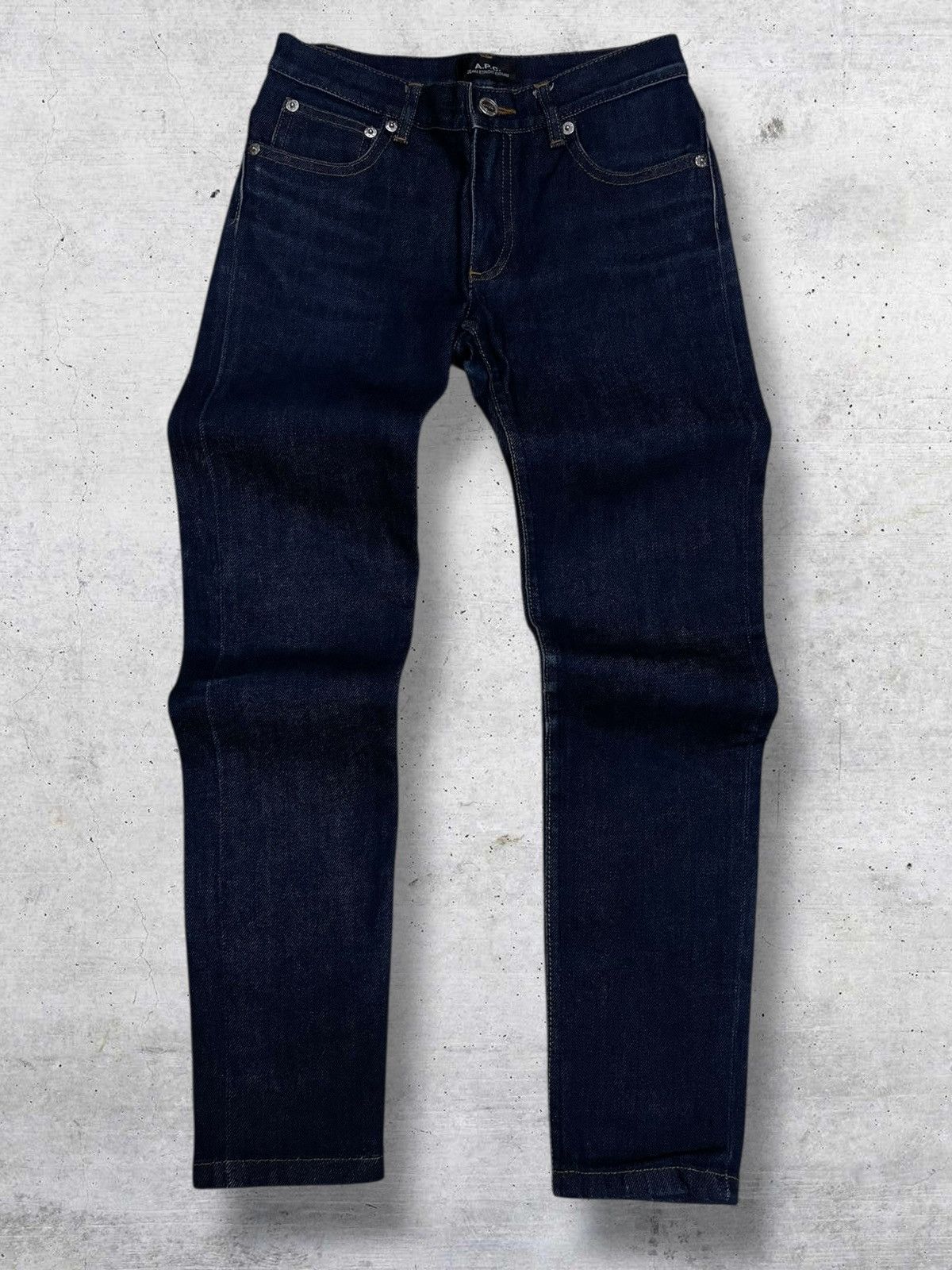 A.P.C. VINTAGE A.P.C DENIM ETROIT COURT SKINNY DARK BLUE STREETWEAR Size US 26 / EU 42 - 1 Thumbnail
