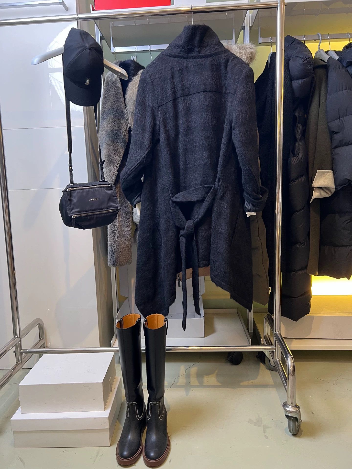 Ann Demeulemeester Ann Demeulemeester wool alpaca check coat 38 new gothic Size S / US 4 / IT 40 - 4 Thumbnail