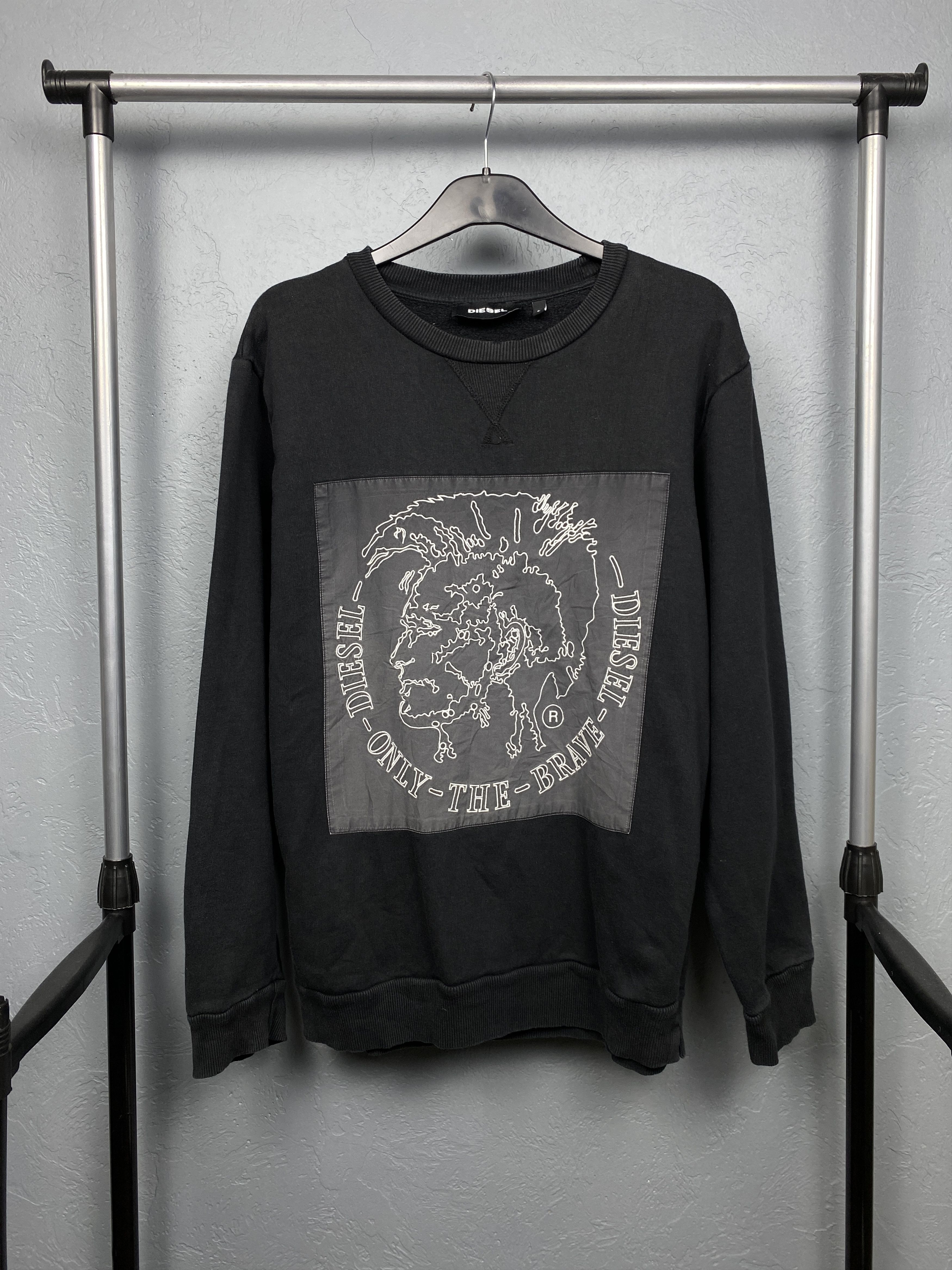 Diesel Diesel Vintage Mens Big Logo Punk Sweatshirt Y2K Size US L / EU 52-54 / 3 - 1 Thumbnail