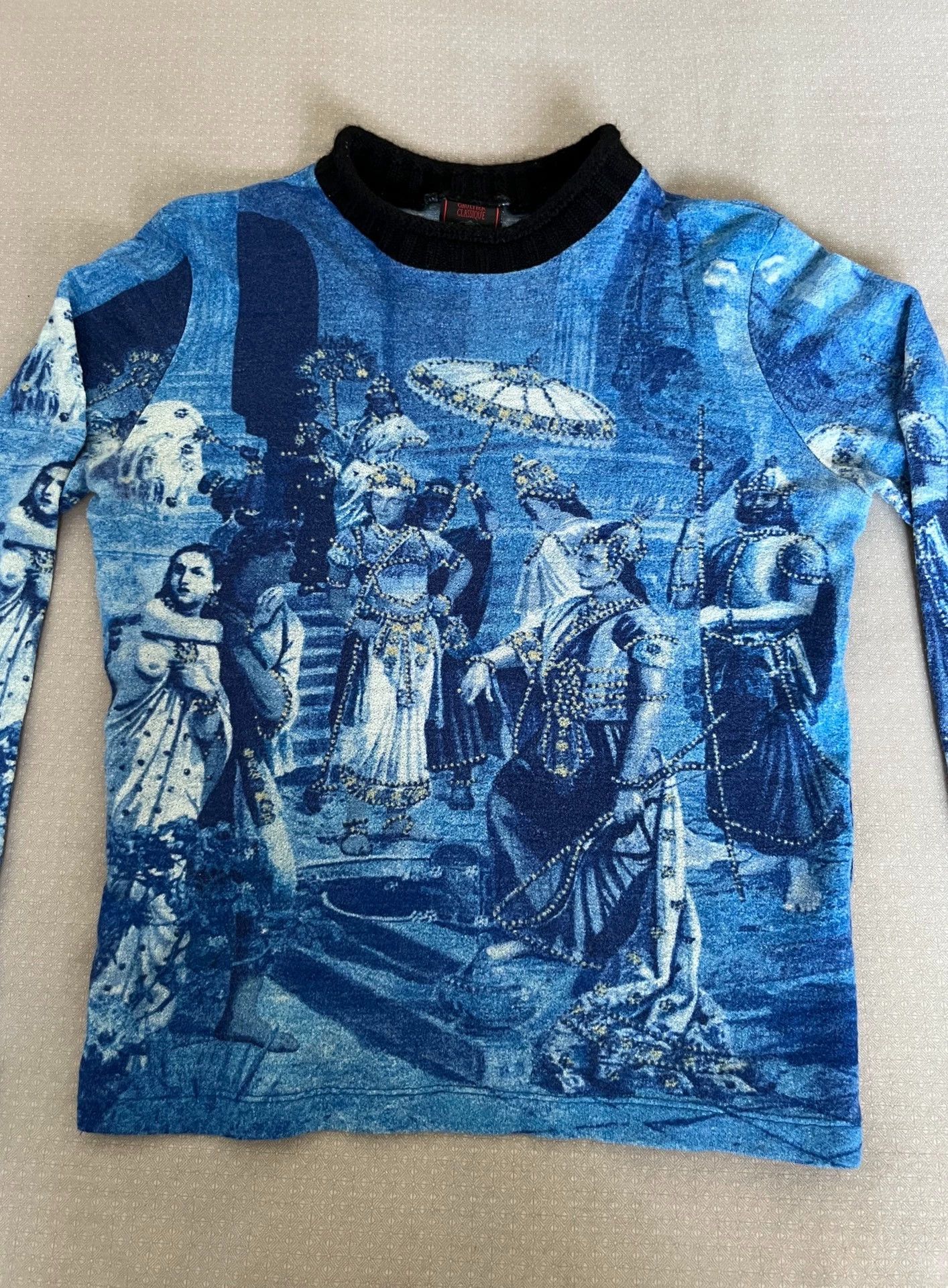 Jean Paul Gaultier Jean Paul Gaultier Vintage Palace Figure Print Knit Top Size US M / EU 48-50 / 2 - 2 Thumbnail