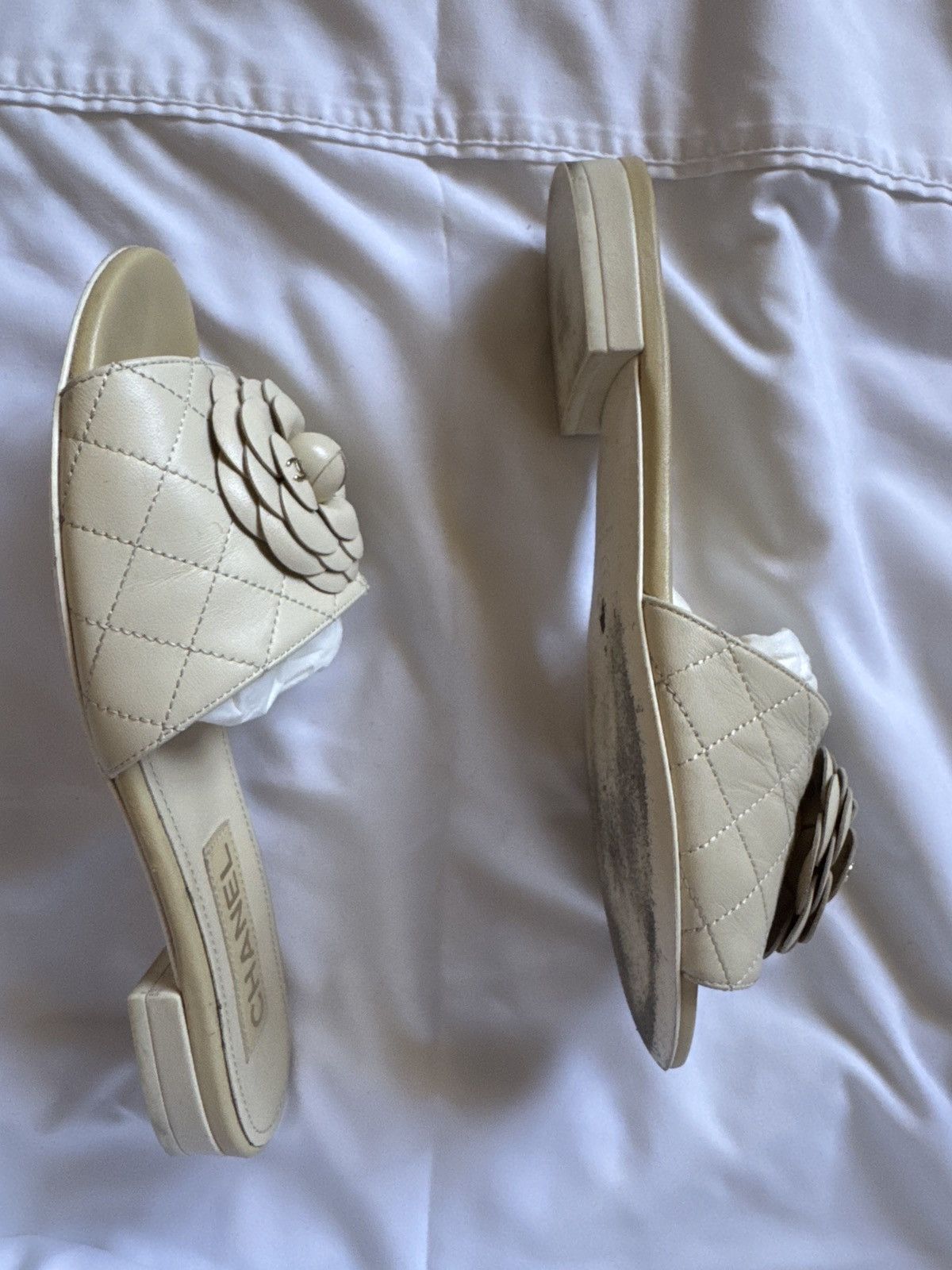 Chanel Mules ivory Size US 8.5 / IT 38.5 - 2 Thumbnail
