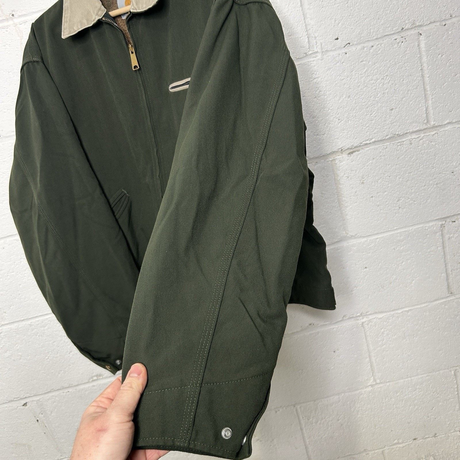 Carhartt Vintage Carhartt Blanket-Lined Detroit Jacket “Olive Green” Size US XL / EU 56 / 4 - 10 Thumbnail