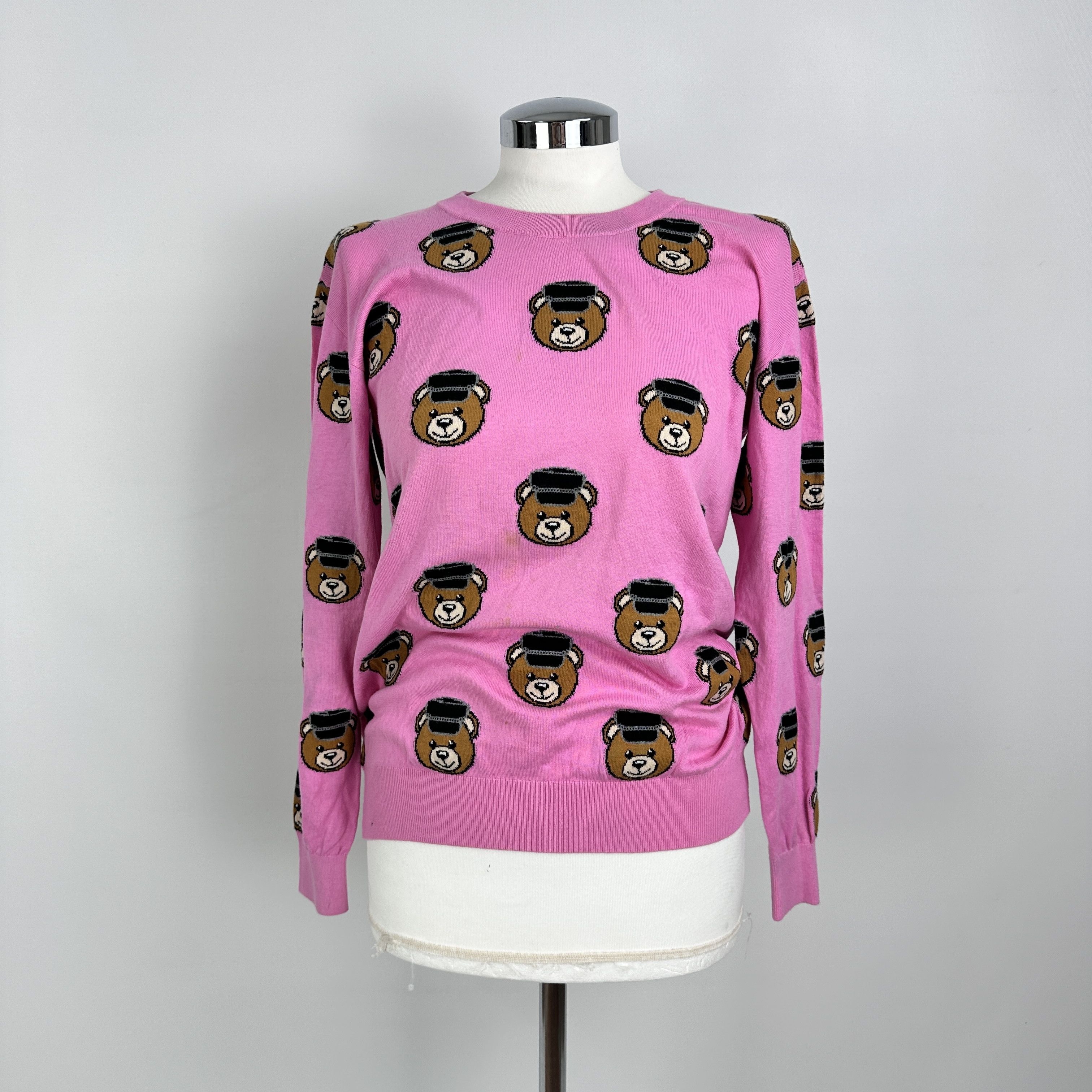 Moschino Maglioncino Moschino Couture Orsetti Monogram – XXS Size XXS / US 00 / IT 34 - 1 Thumbnail