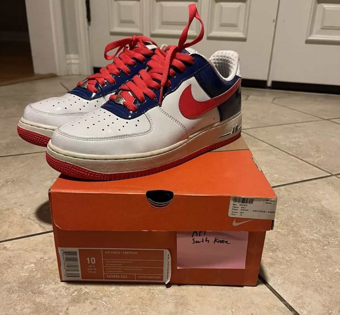 Nike Air Force 1 af1 South Korea patent leather size 10