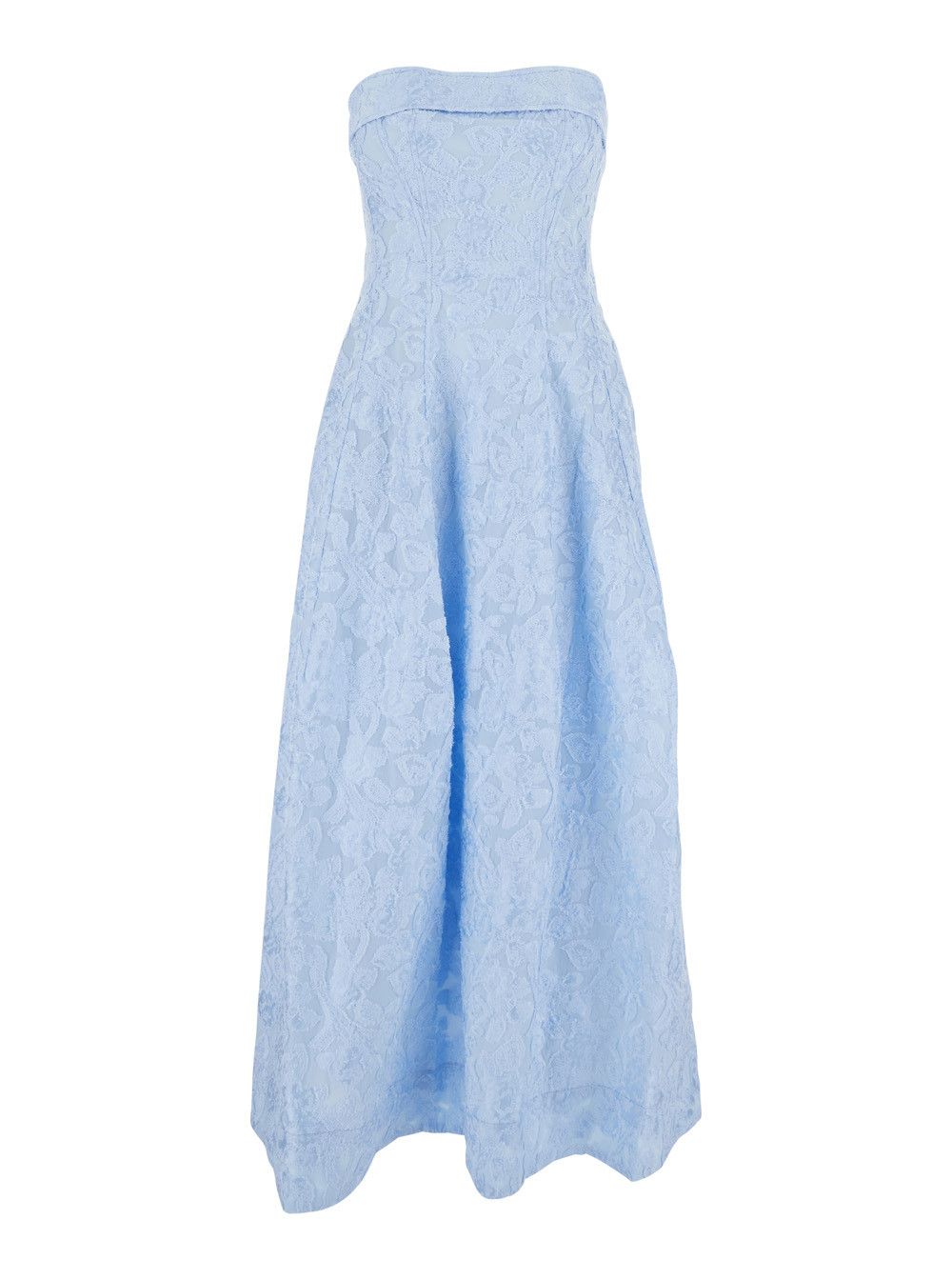Simkhai Dress 'TIDEPOOL' Blue with all-over embroidery design and removable straps in cotton blend Women Size M / US 6-8 / IT 42-44 - 1 Thumbnail
