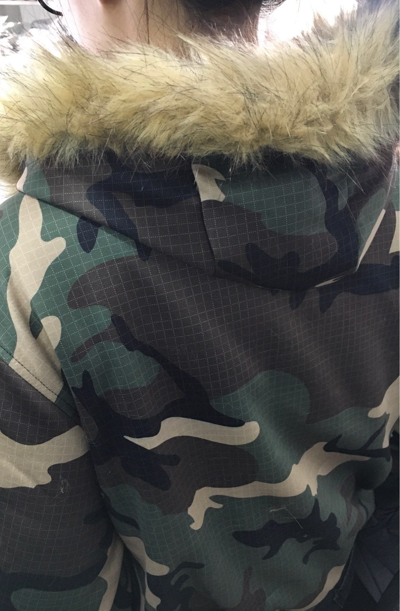 Japanese Brand × Vintage Fur Collar Zipper Hoodie Army Design Size US S / EU 44-46 / 1 - 4 Thumbnail